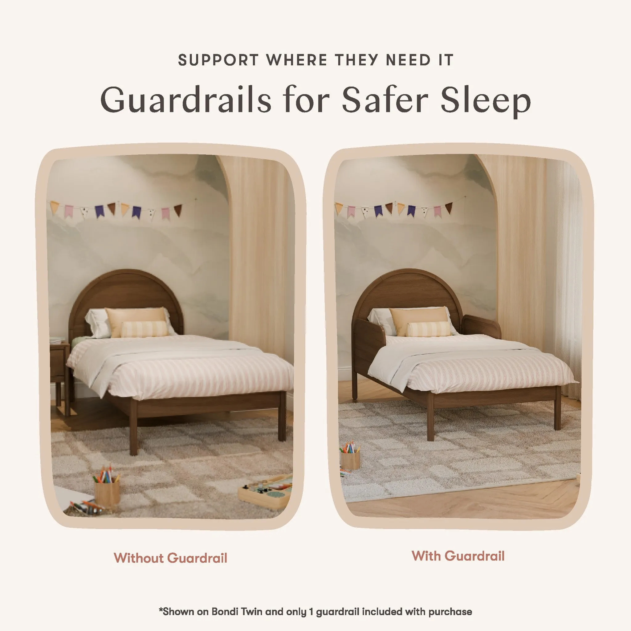 Twin/Full Bed Guardrail - Honey - Image 5