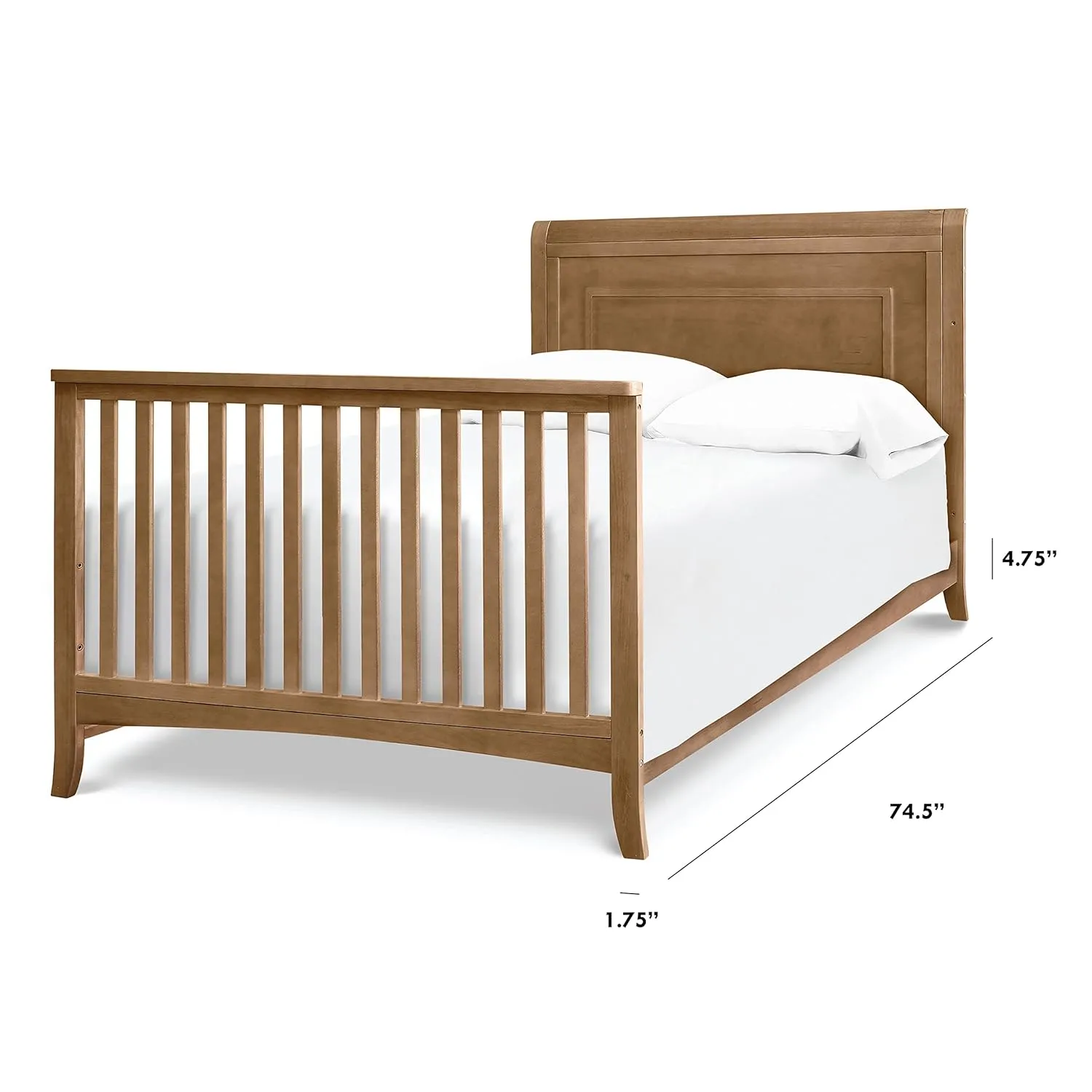 Twin/Full-Size Bed Conversion Kit - Hazelnut - Image 3