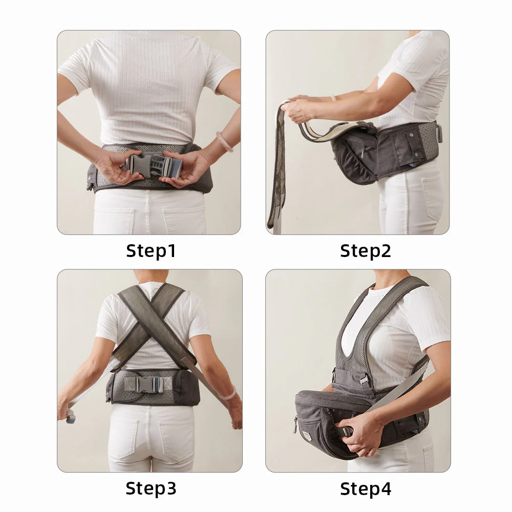 Two Shoulder Straps Baby Hipseat - Image 5