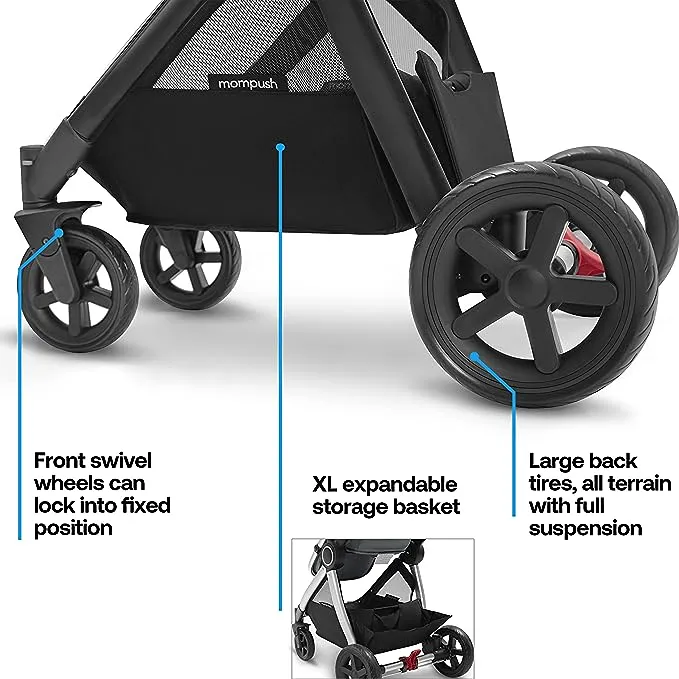 Ultimate 2 Full Size Stroller - Black - Image 4