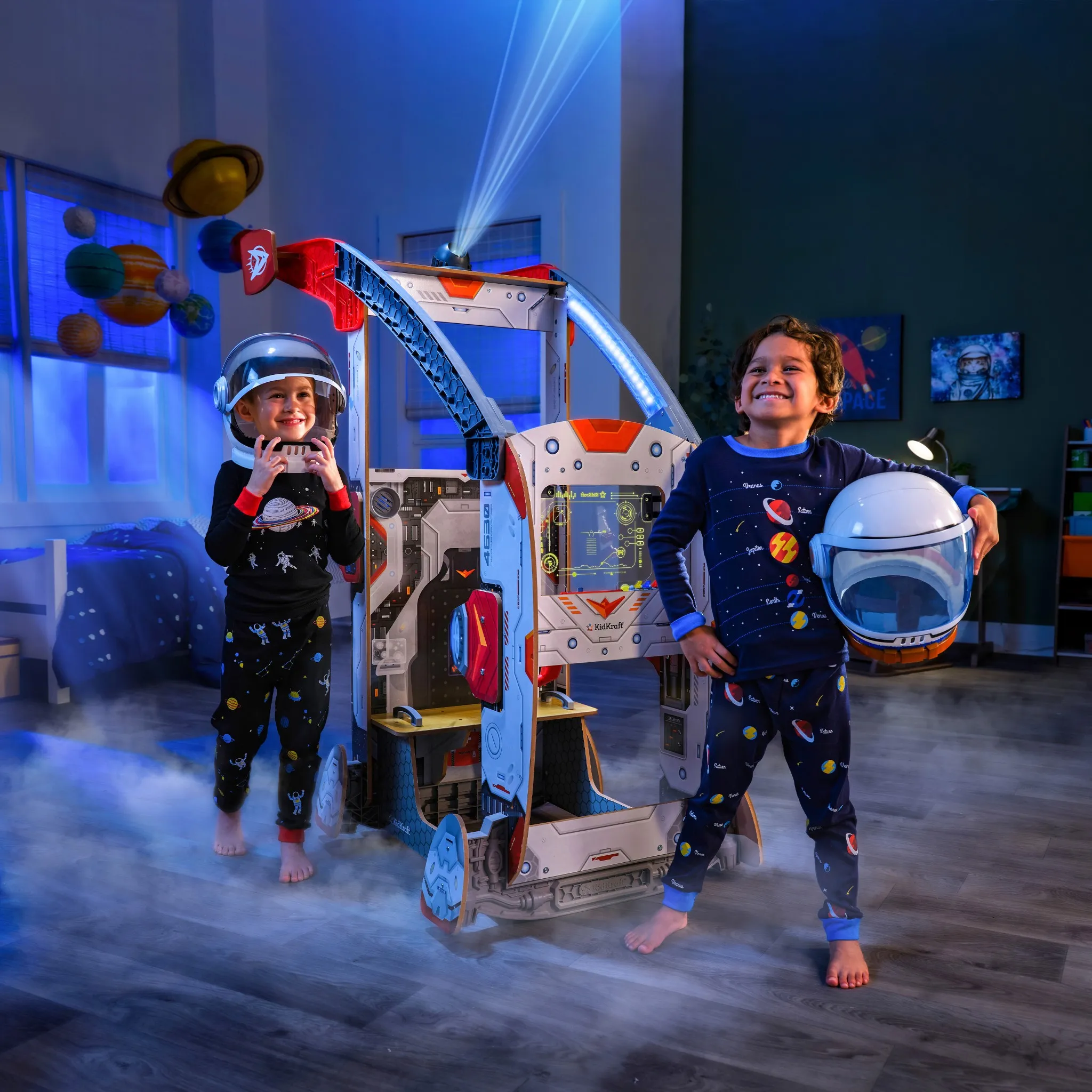 Ultimate Spaceship Wooden Pretend Play Set - Lights and Sounds - Image 2