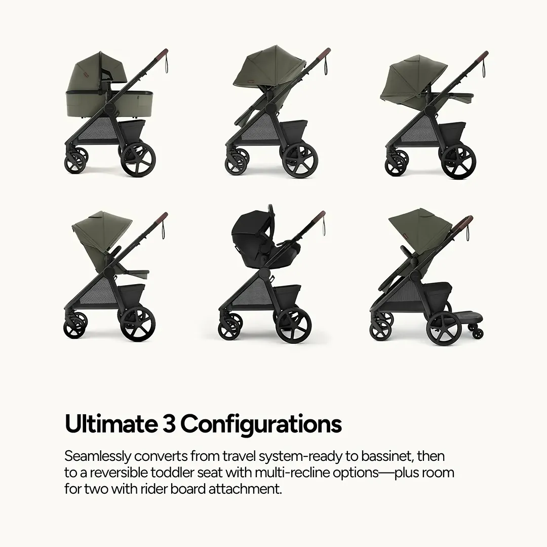 Ultimate3 Full Size Stroller - Forest Moss - Image 2