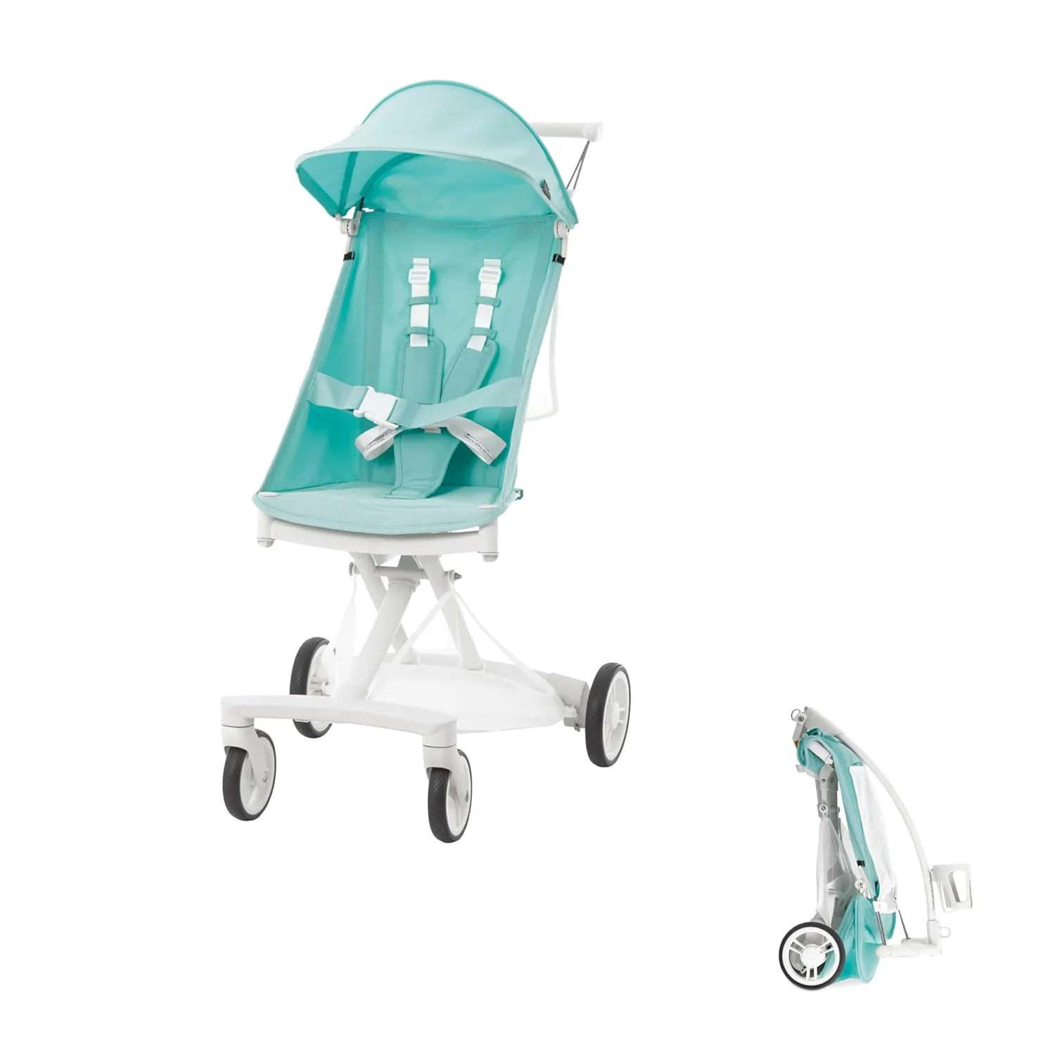 Ultra Light Stroller - White Blue - Image 2