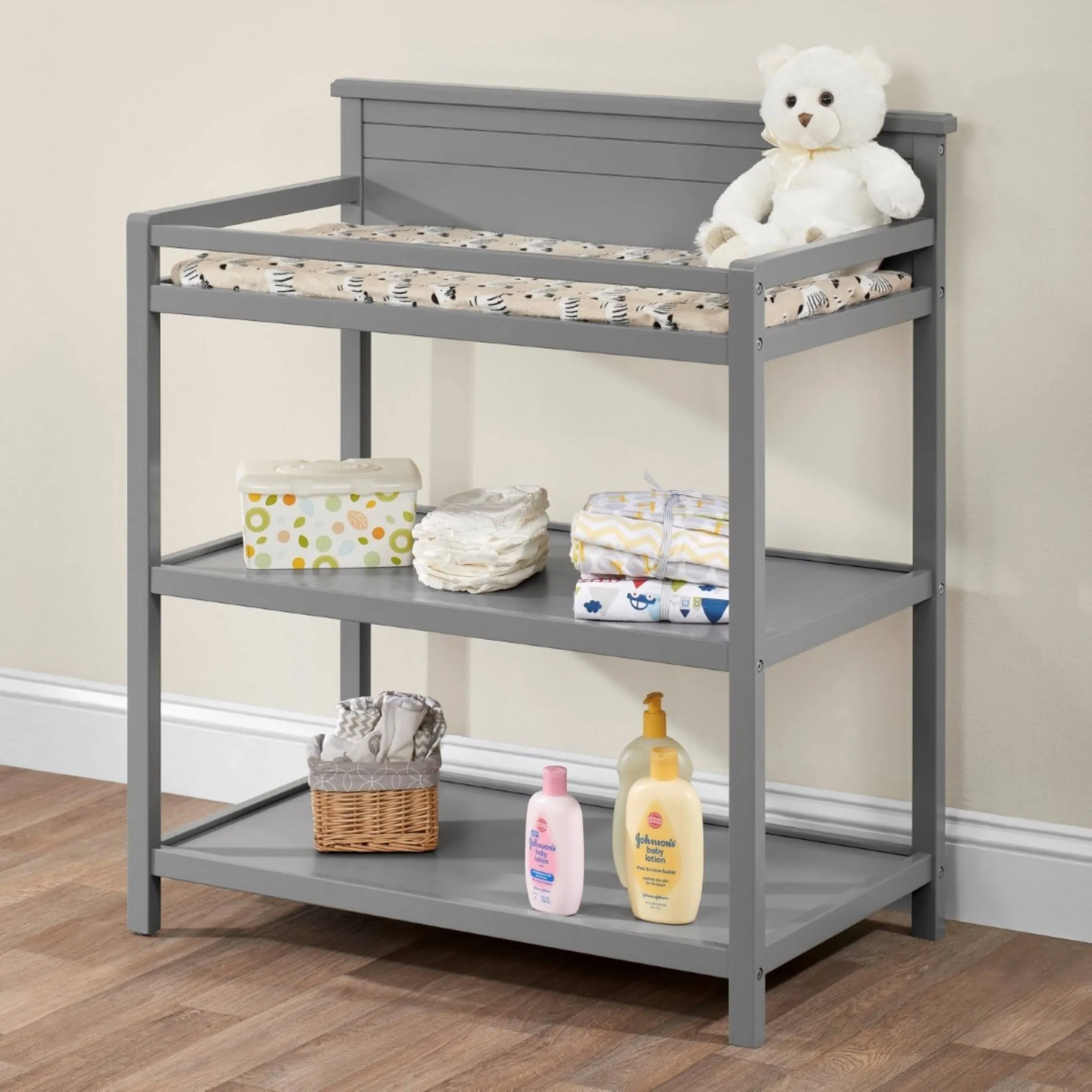 Universal Changing Station with Pad - Dove Gray - Image 3