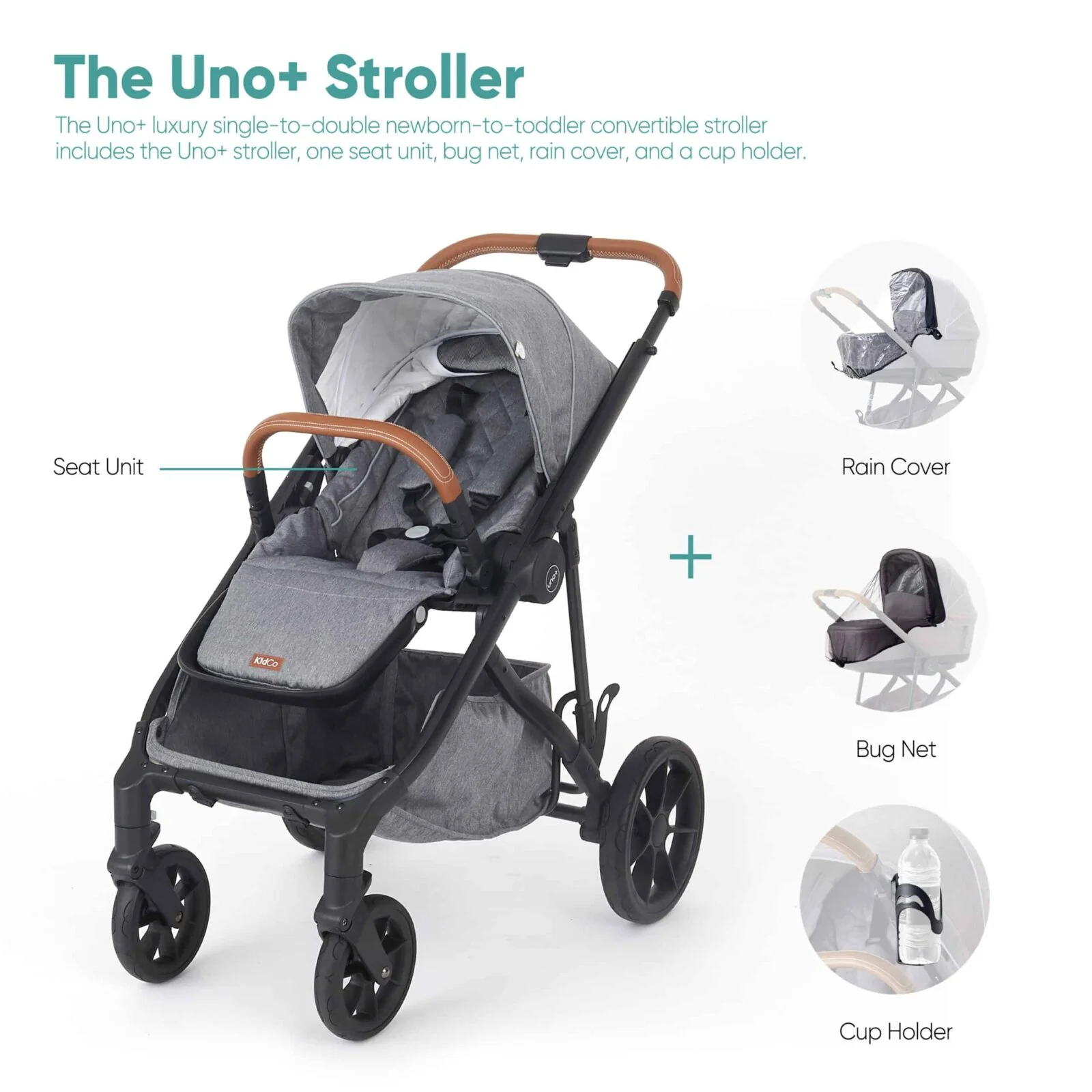 Uno+ Single to Double Stroller - Image 23