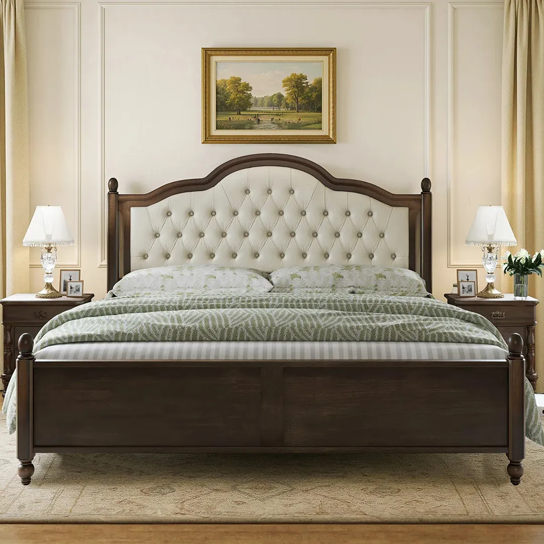 Upholstered Platform Bed - King