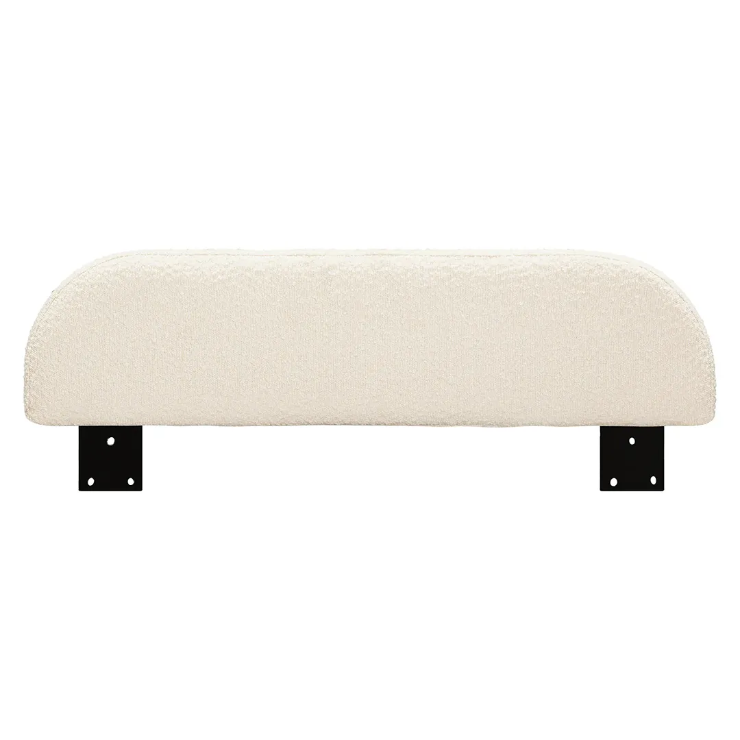 Upholstered Twin/Full Bed Guardrail - Performance Ivory Boucle - Image 2