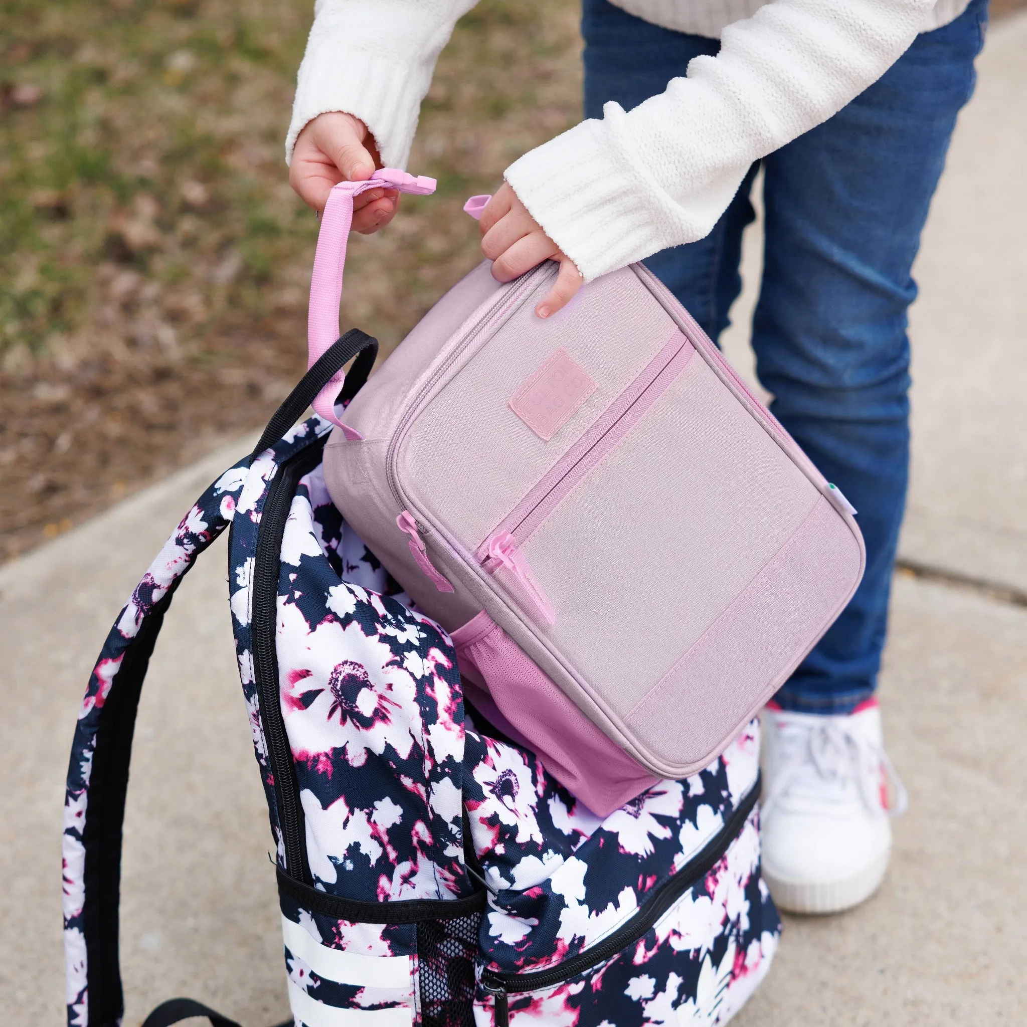 Upright Lunch Bag - Pink Quartz - Image 5