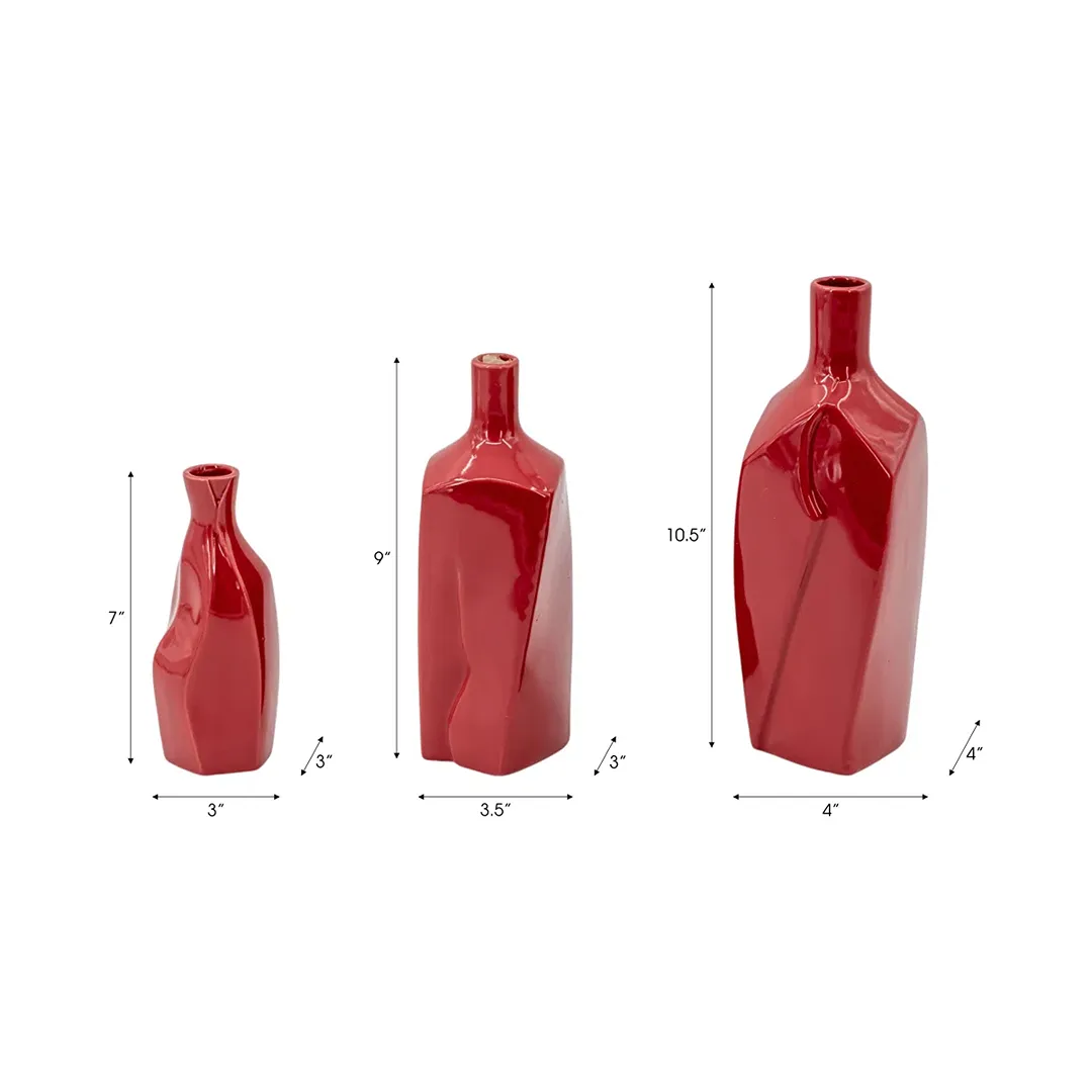 Varena Vases - Red - Image 3