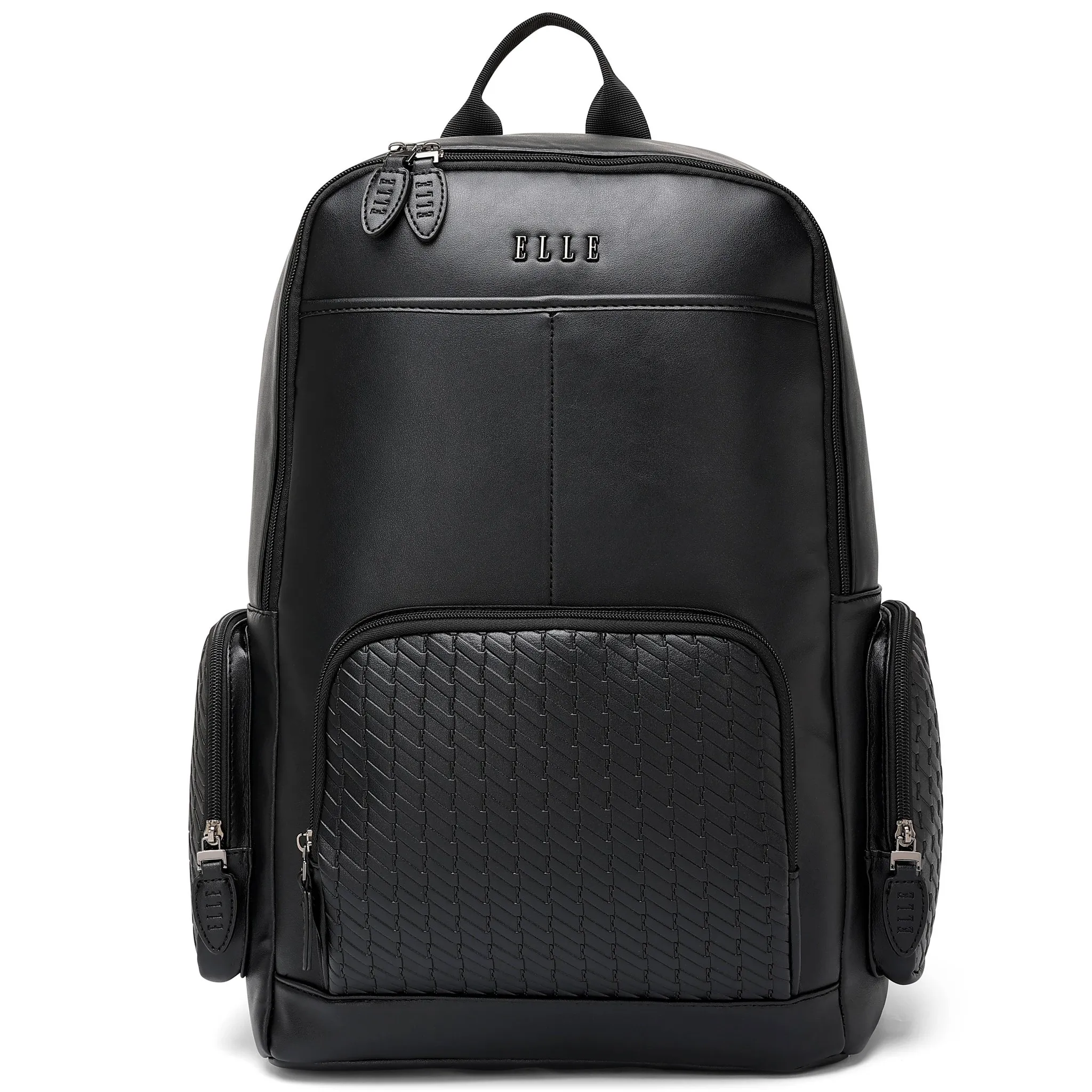Vegan Leather Backpack - Black - Image 2