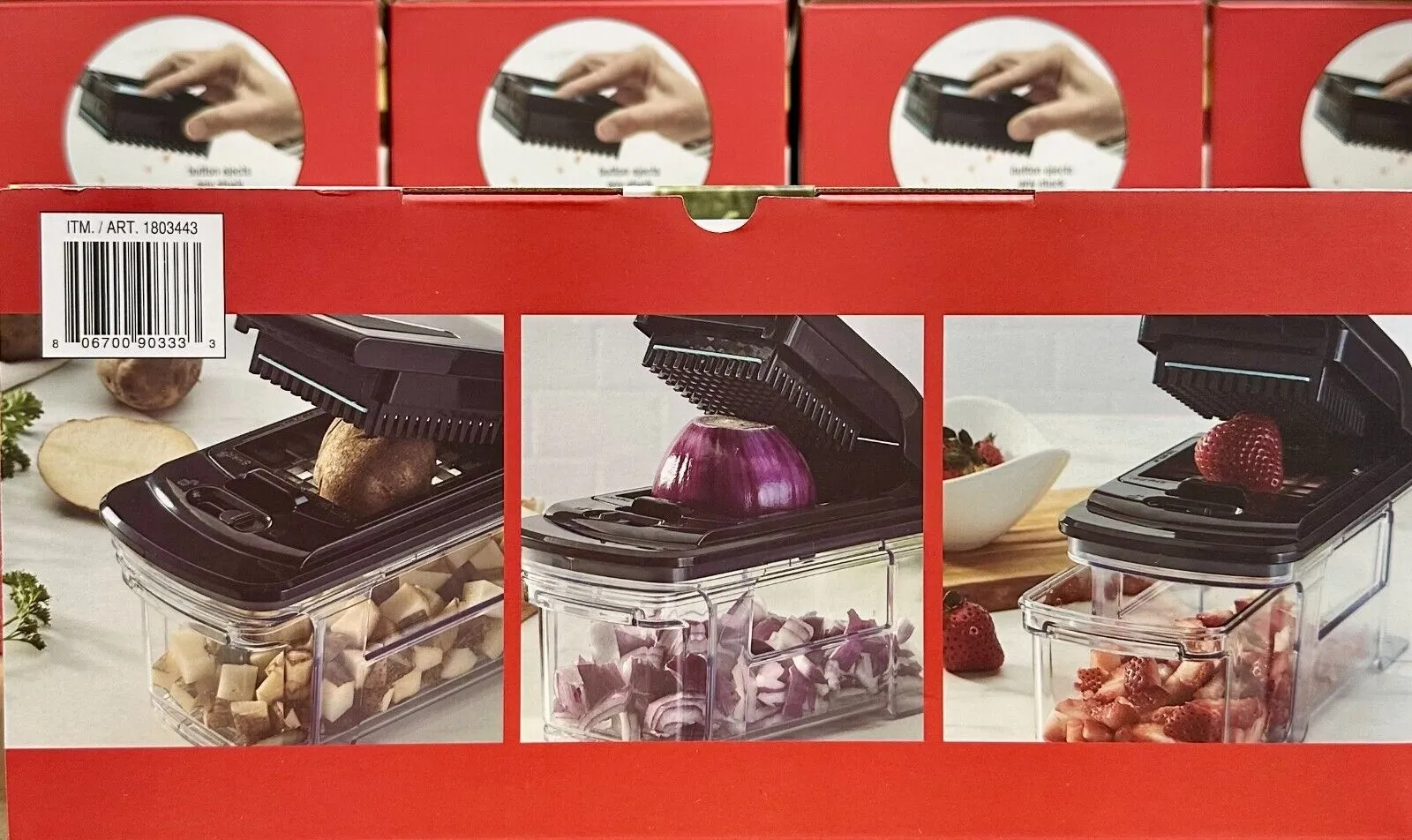 Vegetable Chopper With 2 Interchangeable Dicer Blades - Image 3