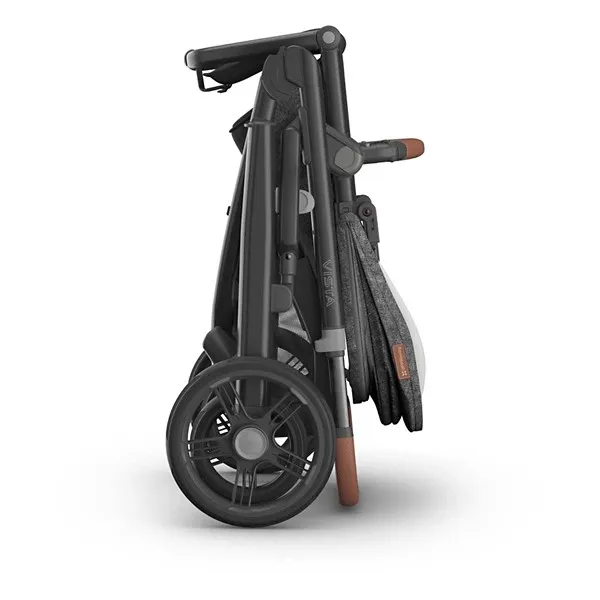 Vista V3 Stroller Greyson - Charcoal Mélange/Carbon Frame/Saddle Leather - Image 4