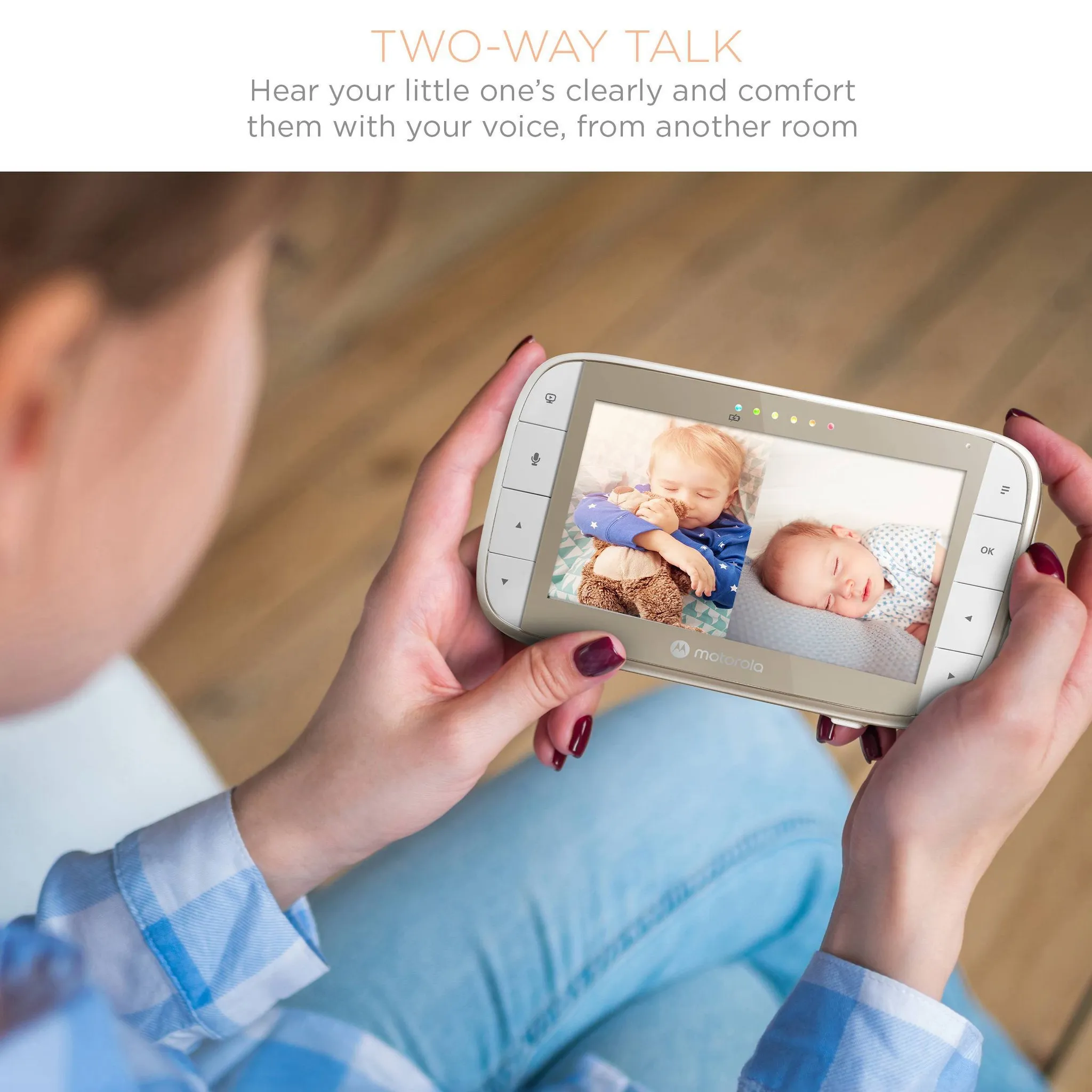 VM50G-2 5" WiFi Video Baby Monitor with 2 Cameras - White - Image 3