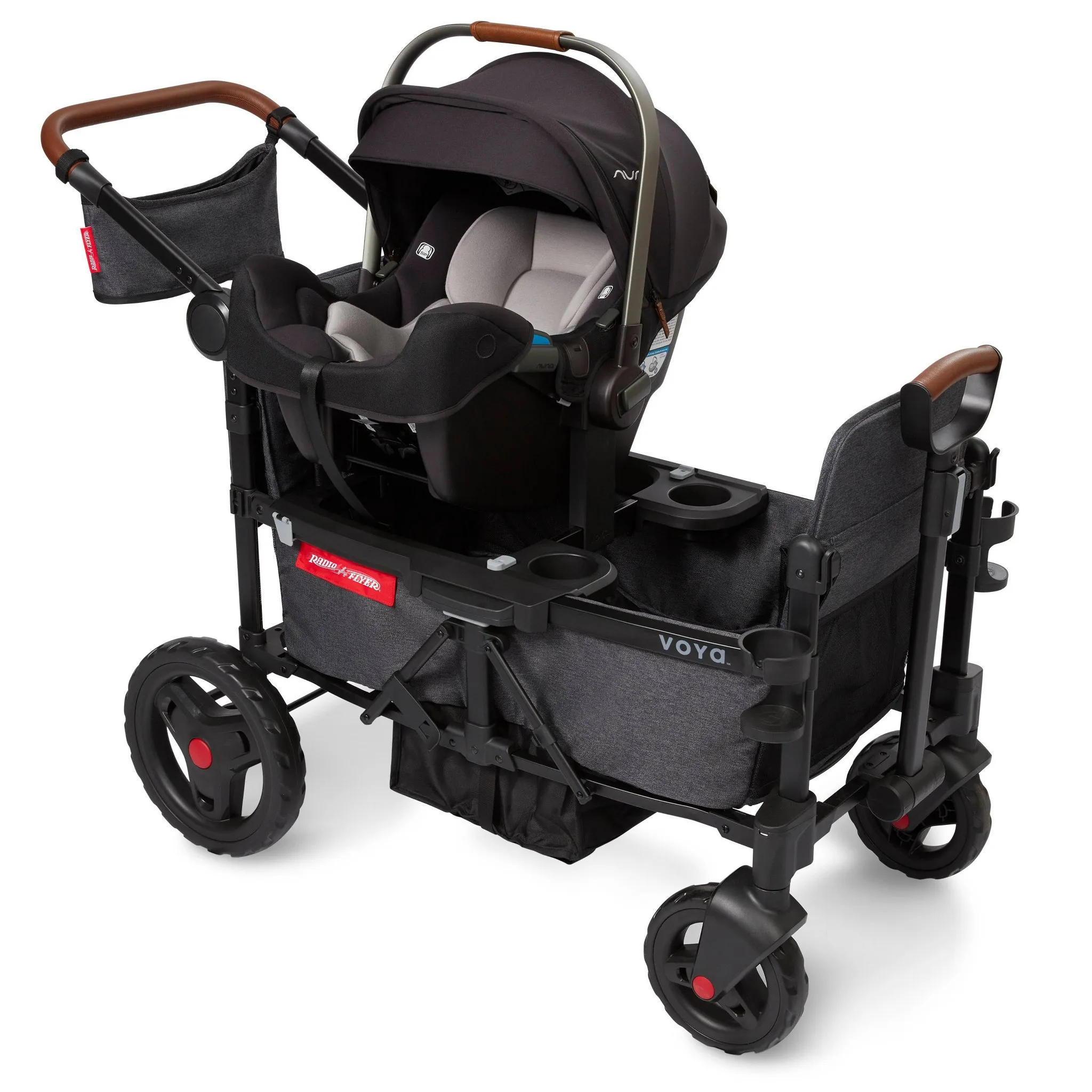 Voya Car Seat Adapter for Nuna, Cybex, and Britax - Black - Image 4