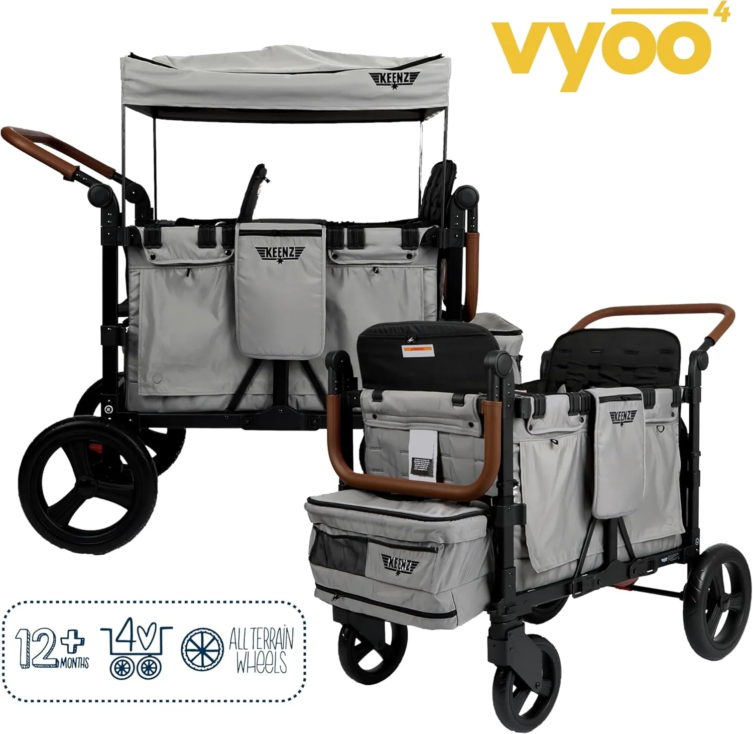 4-Seater Wagon - Grey - Image 2