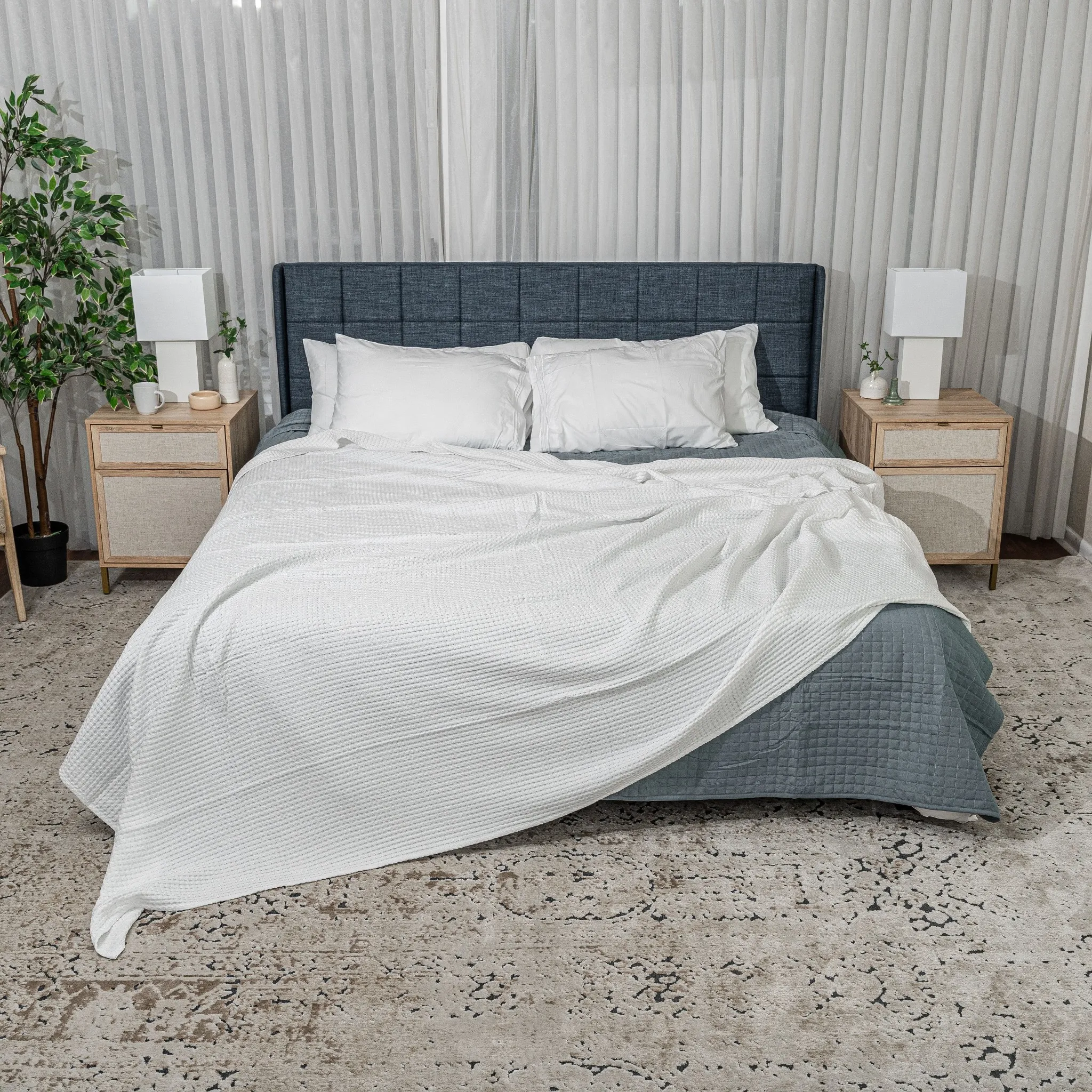 Waffle Blanket for Adults - King 108" x 90" - Image 4