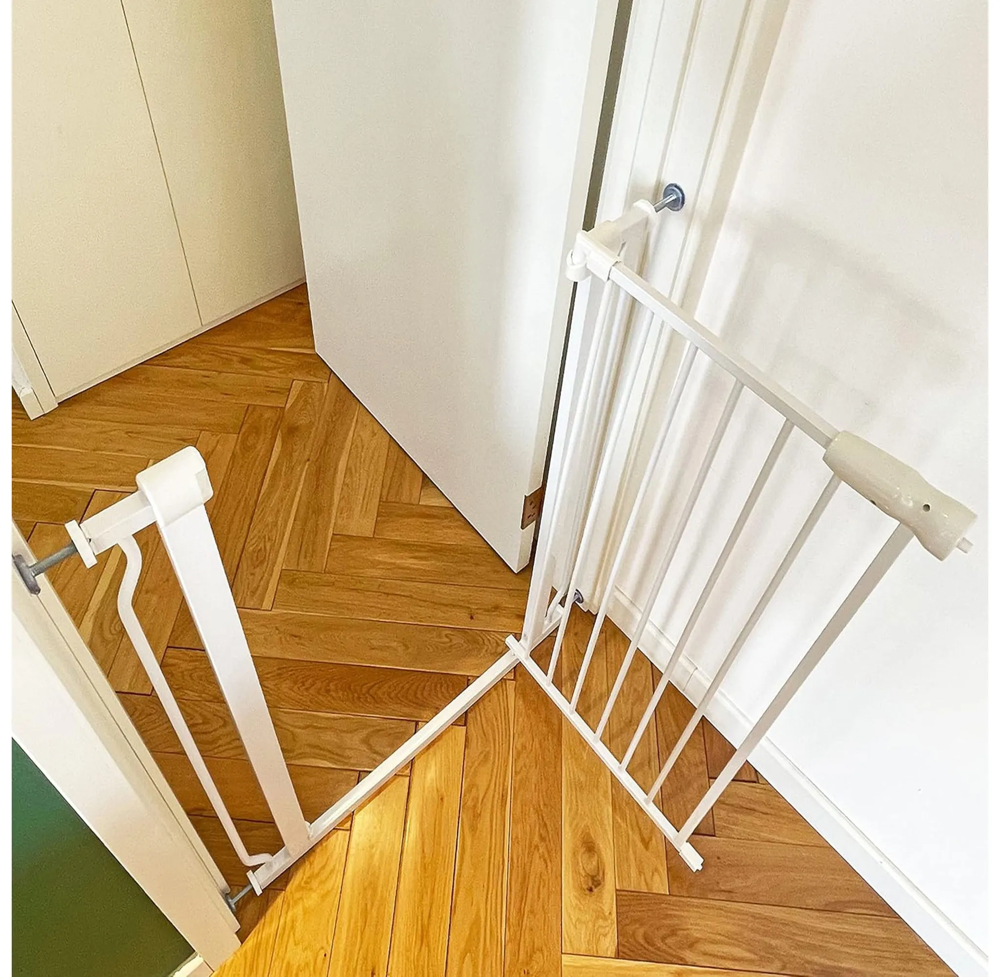 Walk-Thru Safety Gate for Baby and Pets - White - Image 5