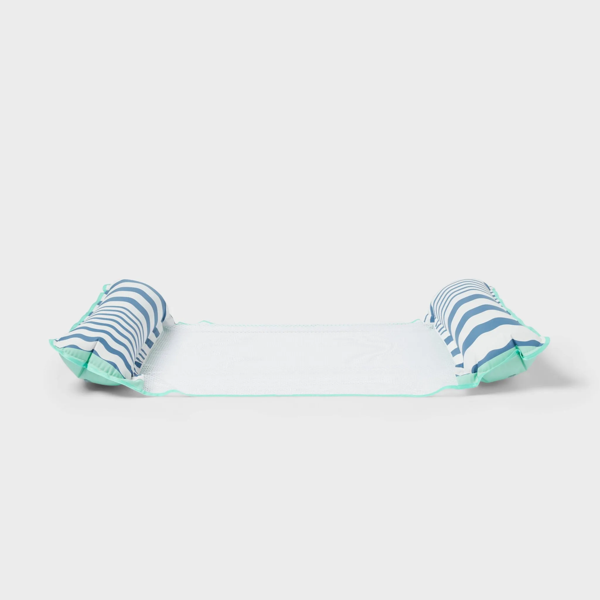 Water Hammock Pool Lounger Blue Stripes - Sun Squad™ - Image 3