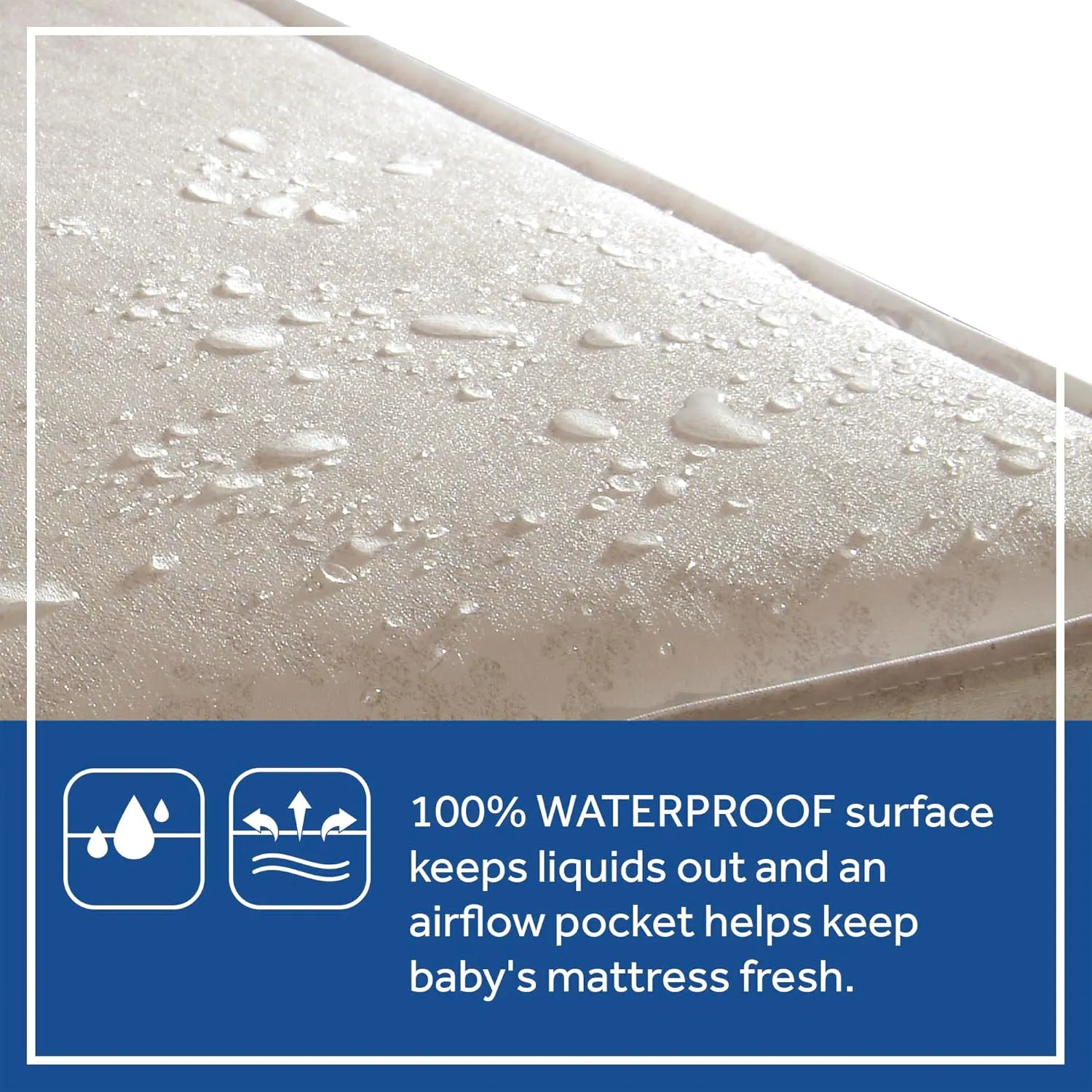 Waterproof Baby Crib Mattress and Pad - White - Image 4