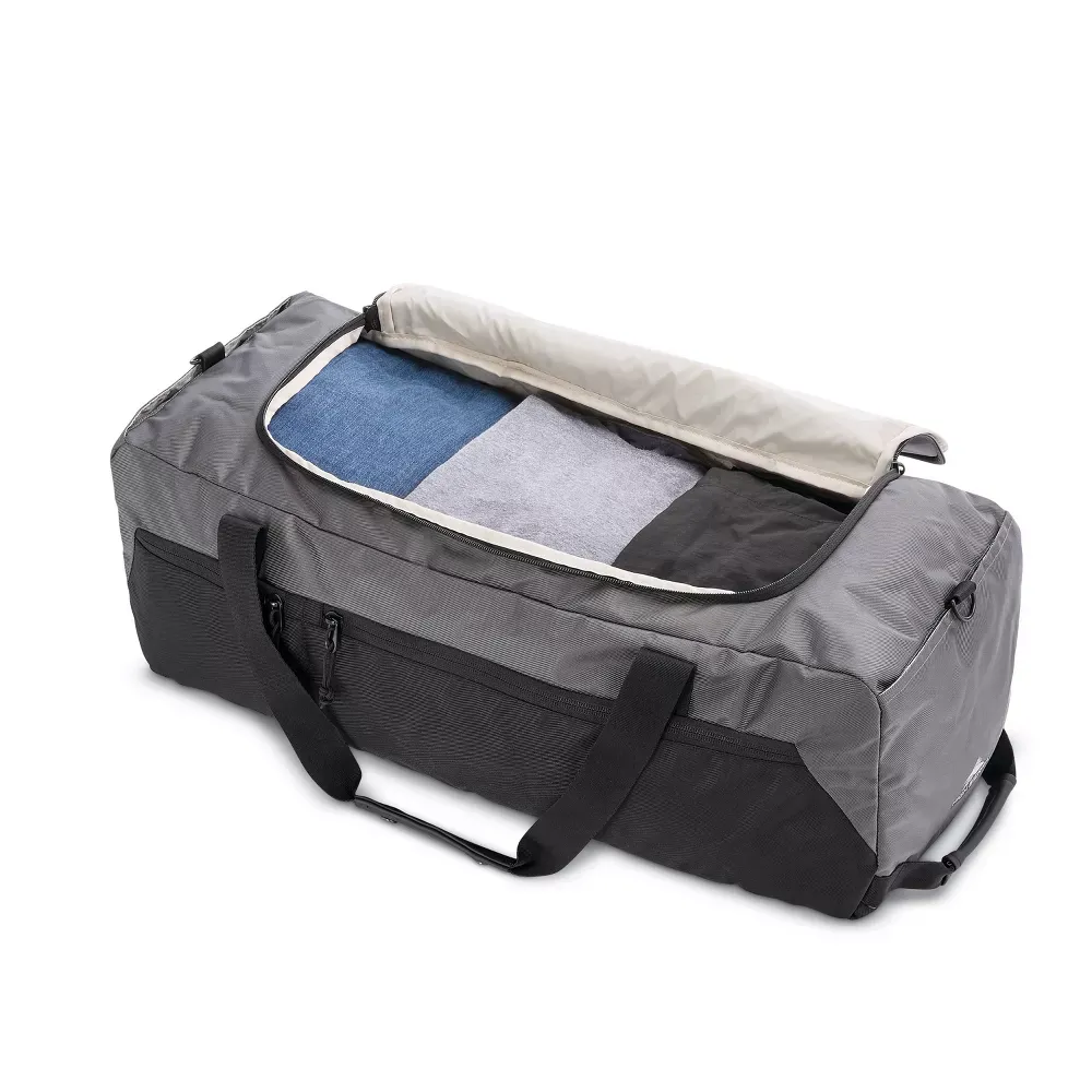 Waterproof Travel Duffel Bag - Mercury/Black - Image 2