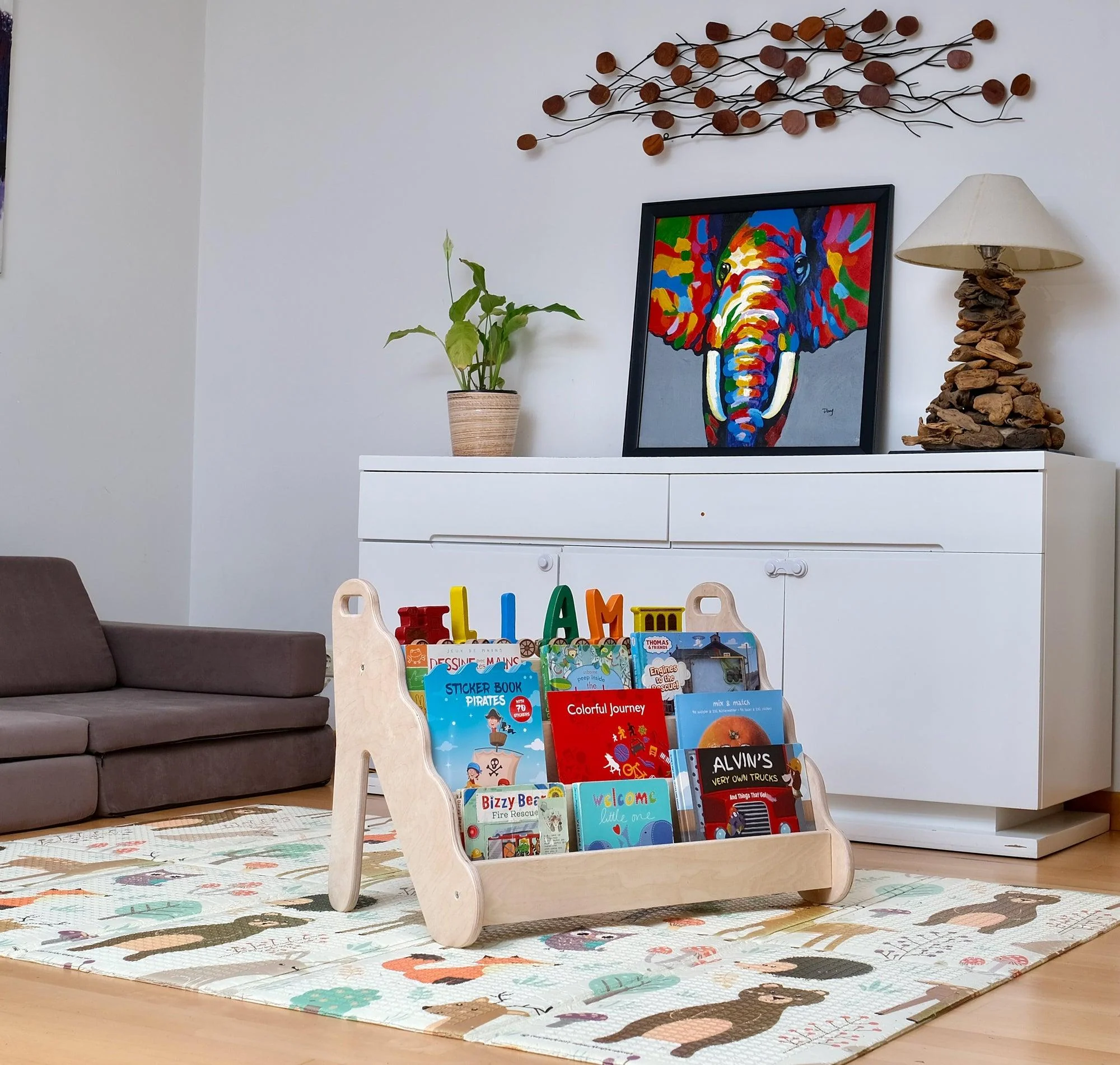 Wave Design Montessori Bookshelf / Medium Size - Image 2