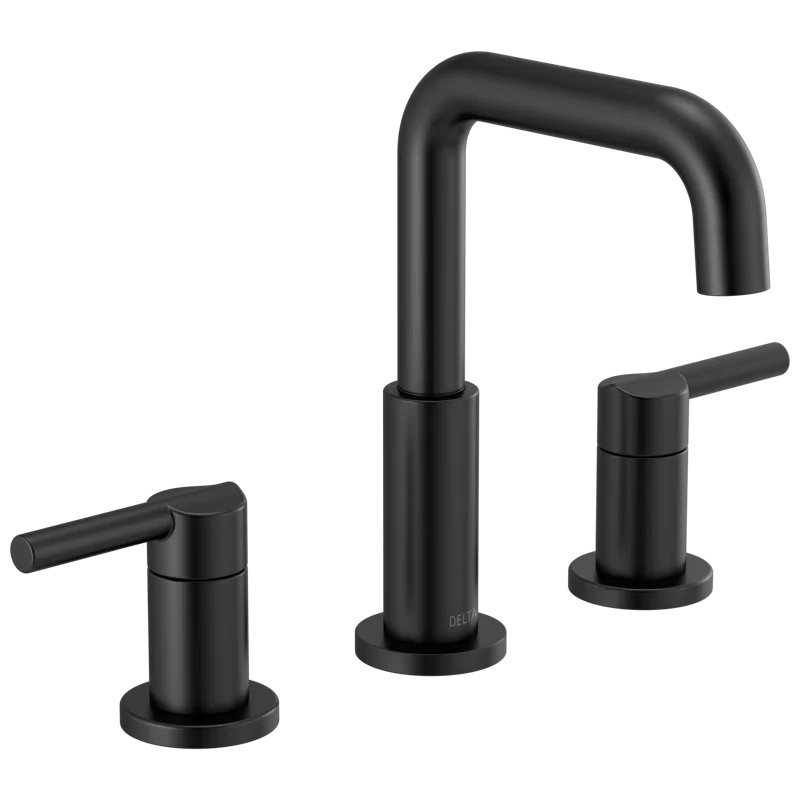 Nicoli Widespread Bathroom Faucet 3 Hole - Matte Black