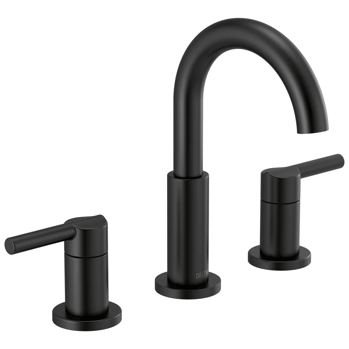 Nicoli Widespread Bathroom Faucet- Matte Black - Image 3