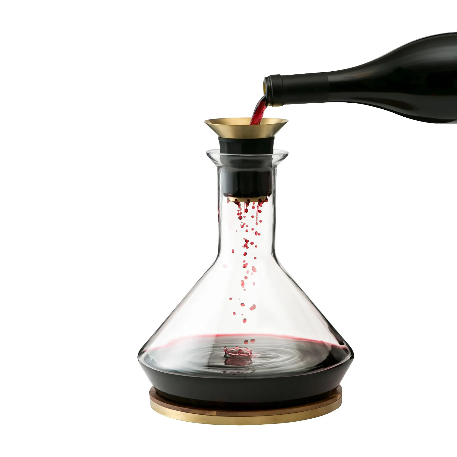 Wine Decanter With Acacia Wood Coaster - Image 2