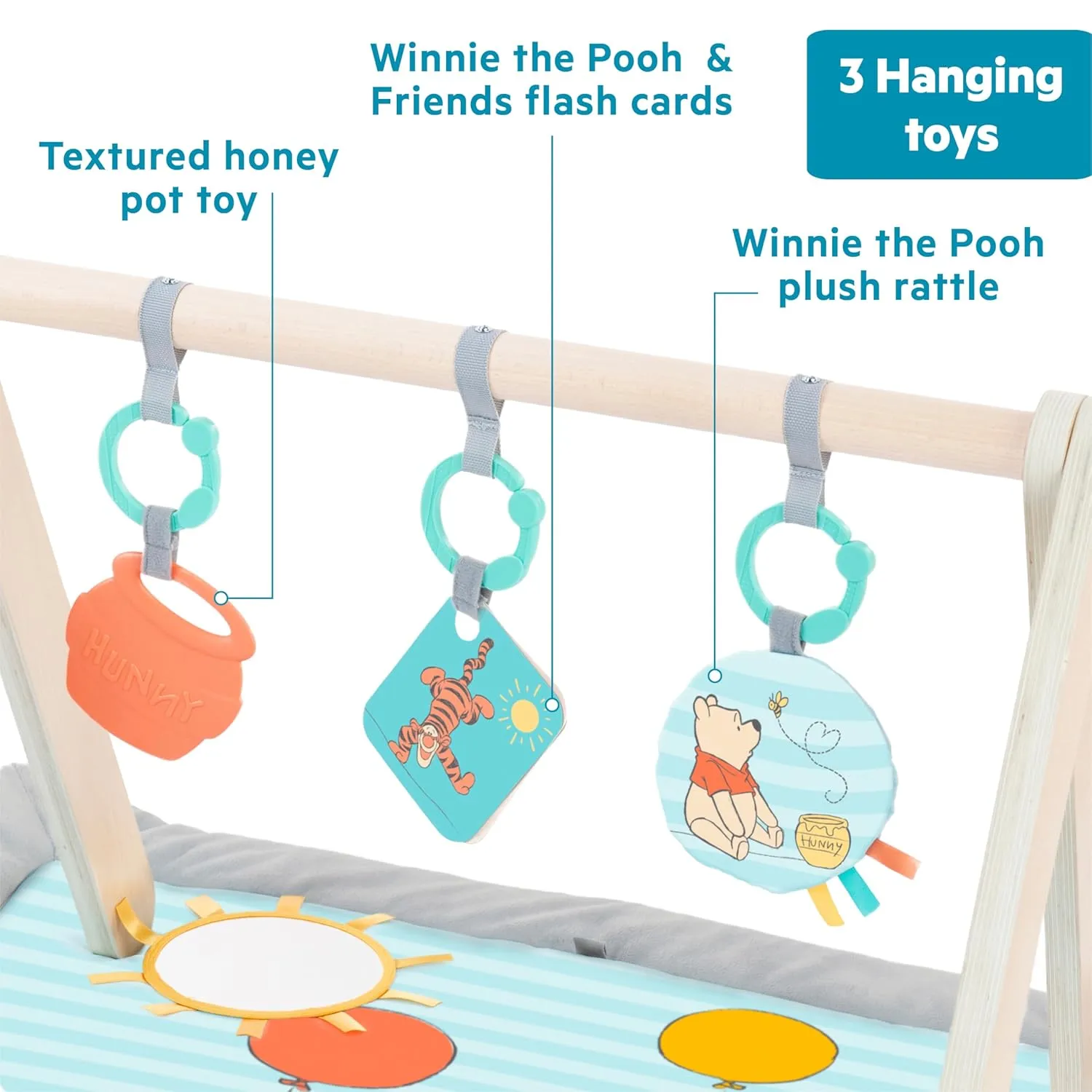 Disney Winnie The Pooh Once Upon a Tummy Time Baby Playmat - Image 4