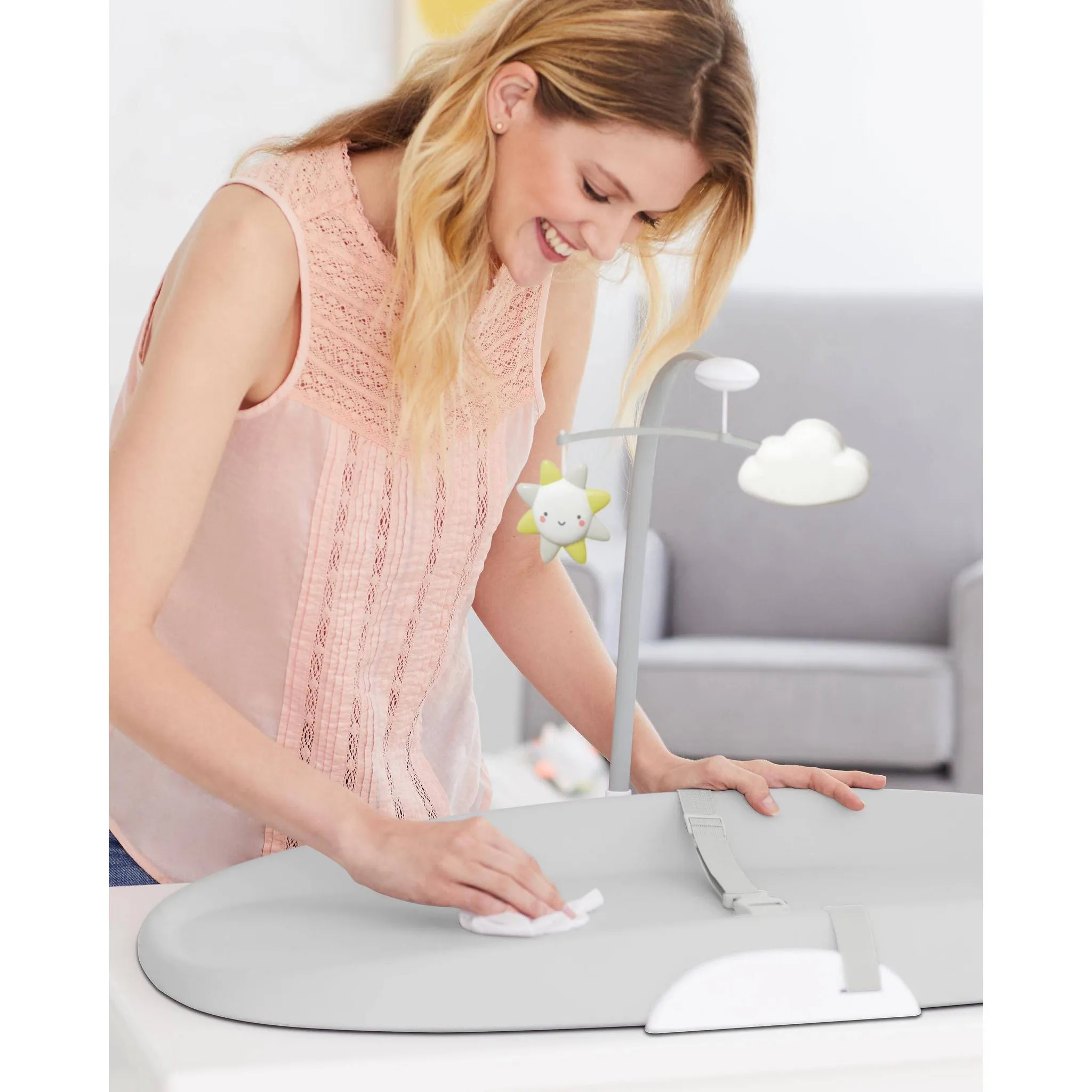 Wipe Clean Changing Pad - Light Gray - Image 4