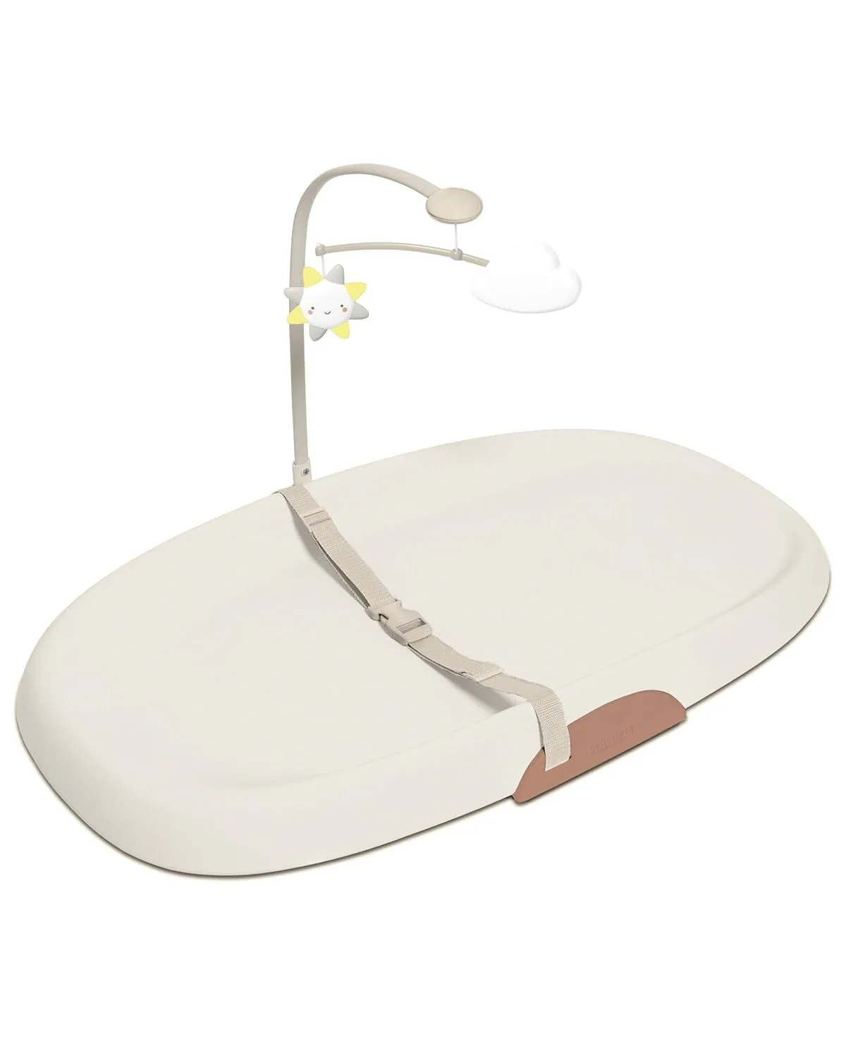 Wipe-Clean Contoured Baby Changing Pad - Oat - Image 4