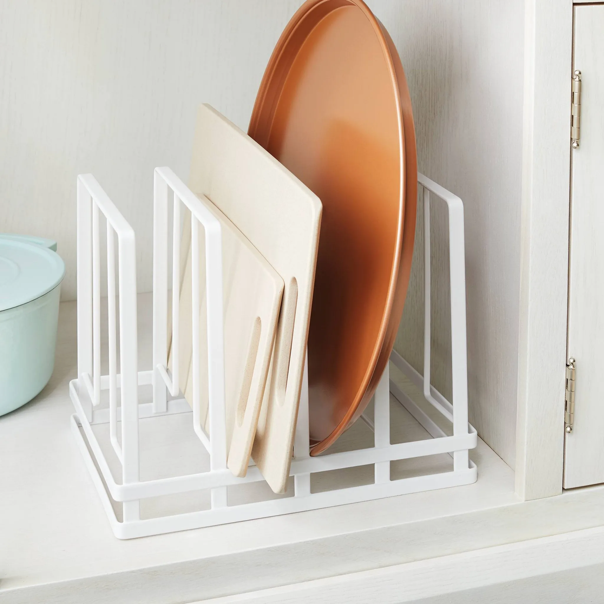 Wire Storage Pan Organizer White - Image 2