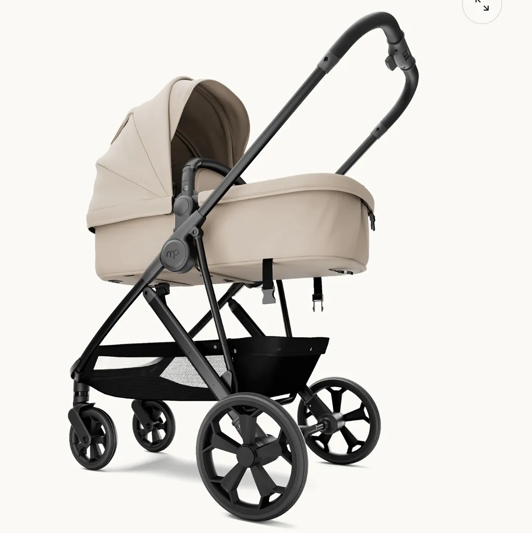 Wiz 2-in-1 Convertible Baby Stroller with Bassinet Mode - Khaki - Image 3