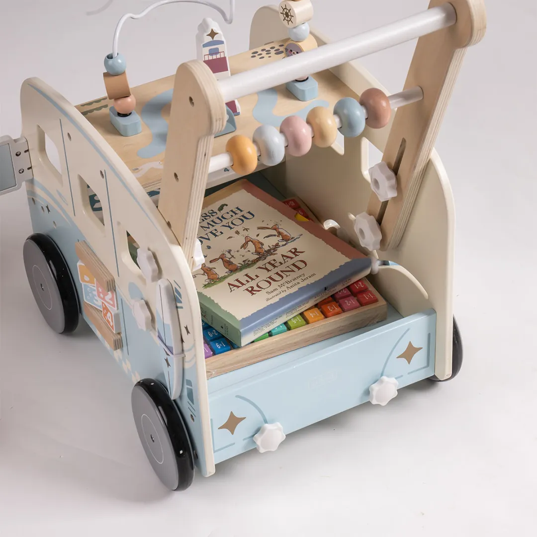 Wooden Baby Push Walker - Vacation Bus - Image 7