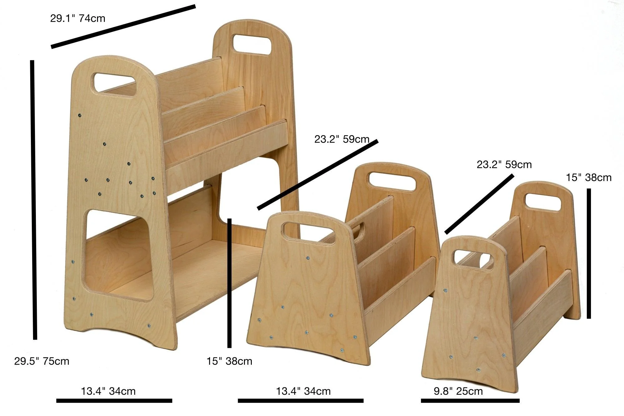 Wooden Bookshelf / Small-Medium-Large Size - Image 7