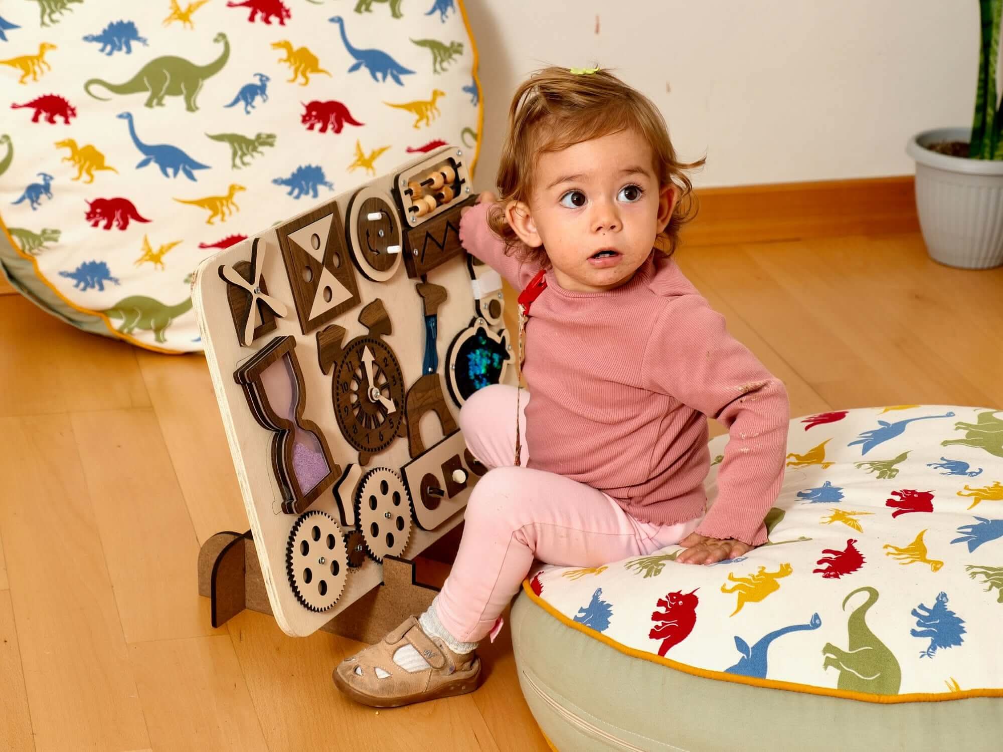 Wooden Busy Board for Toddlers - Image 3