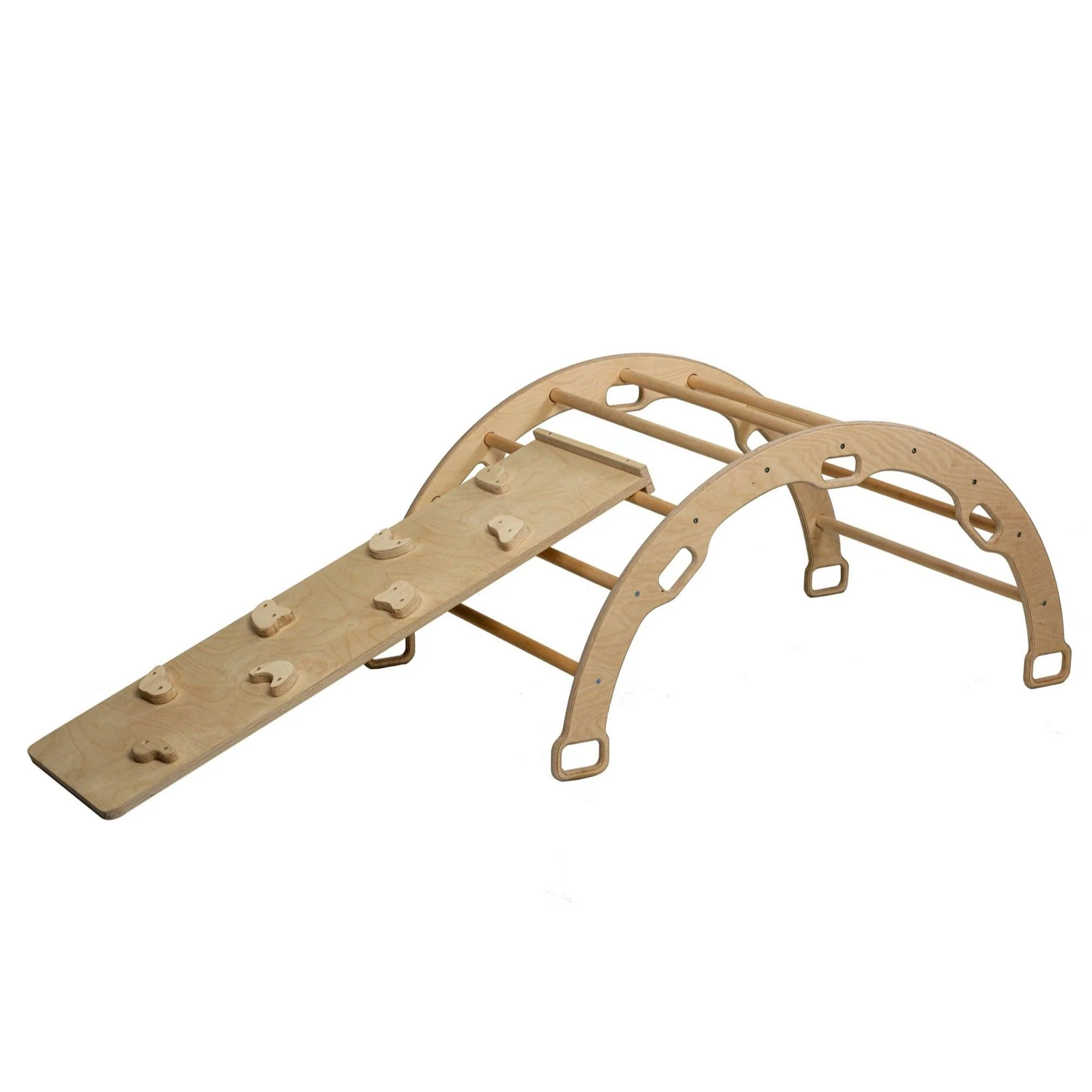 Wooden Climbing Arch Rocker With Ramps - Image 9