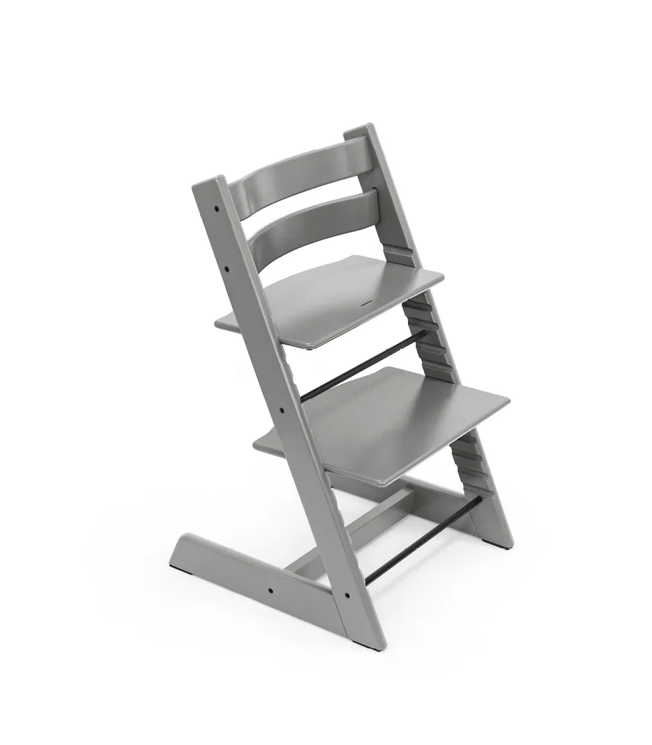 Wooden High Chair - Storm Grey