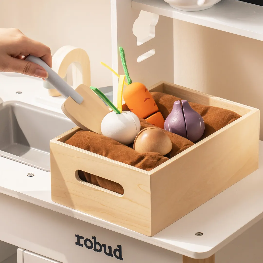 Wooden Kids Play Kitchen Set - Planting - Image 7