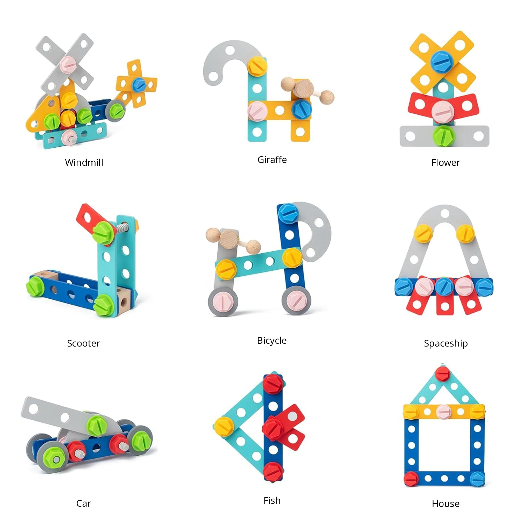 Wooden Kids Tool Play Set - Image 2