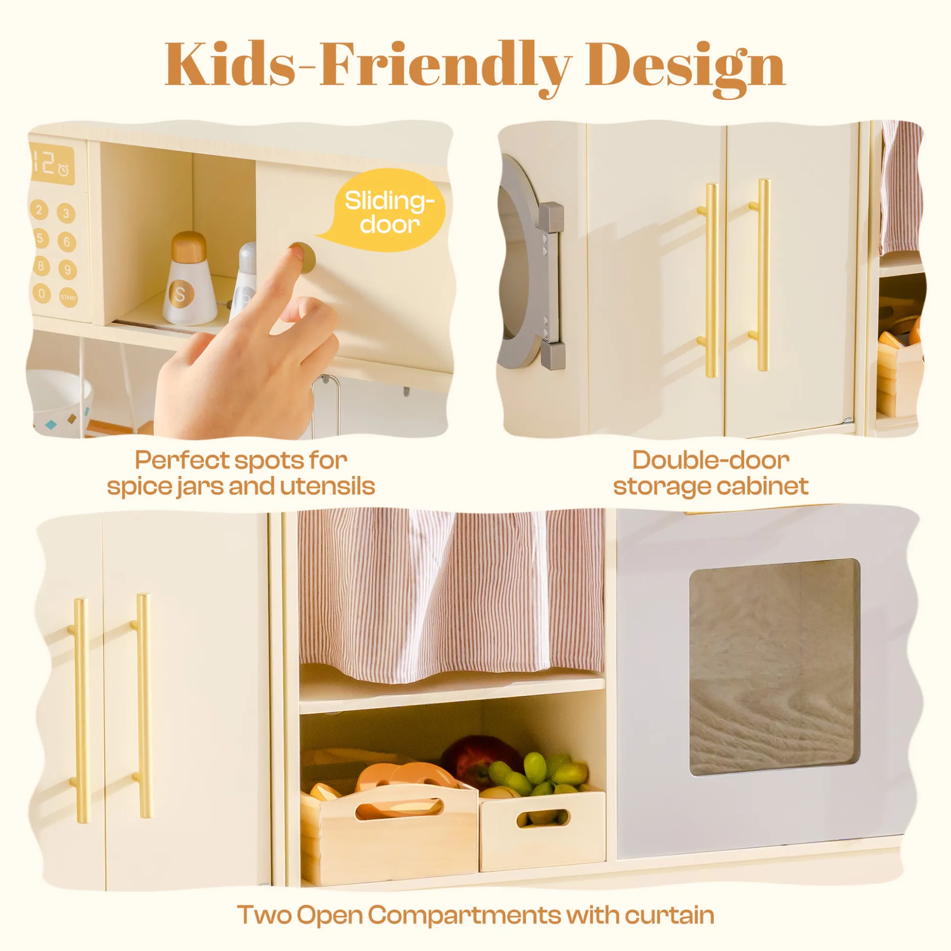 Pretend Corner Kitchen with All-in-One & Combination-Style - Image 8