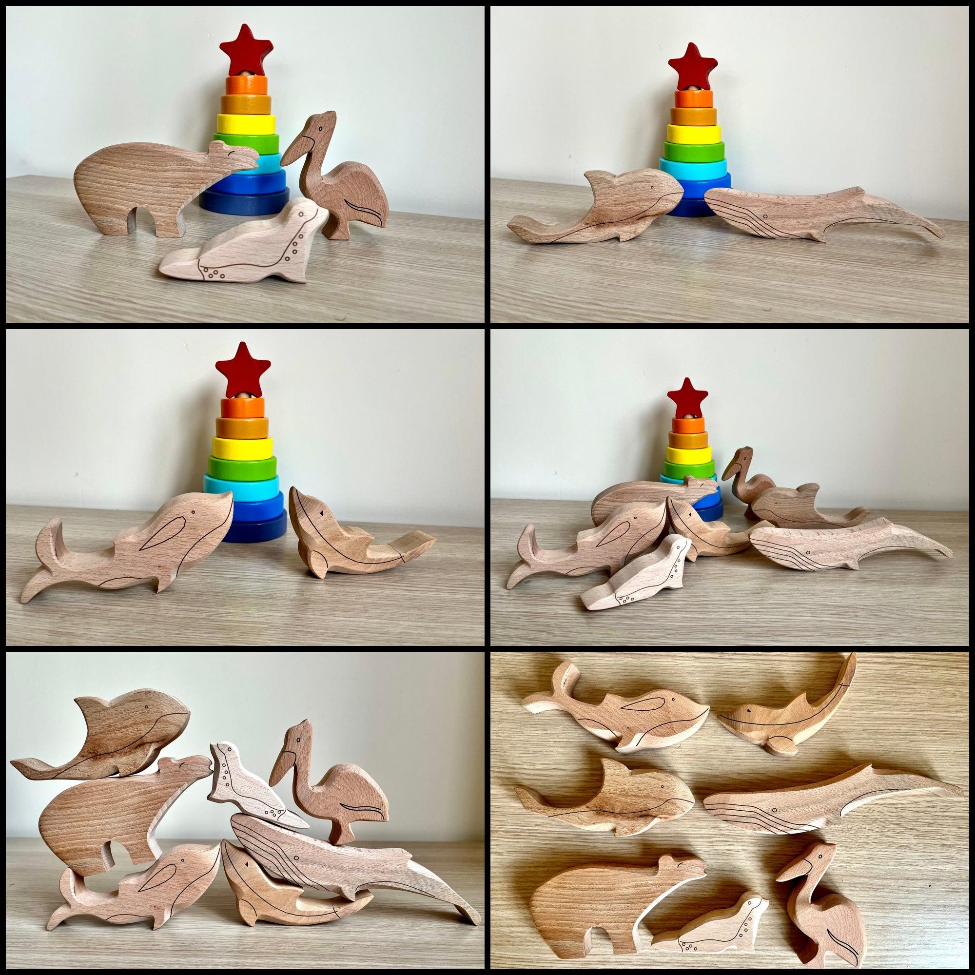 Wooden Ocean Animals Set - Image 5