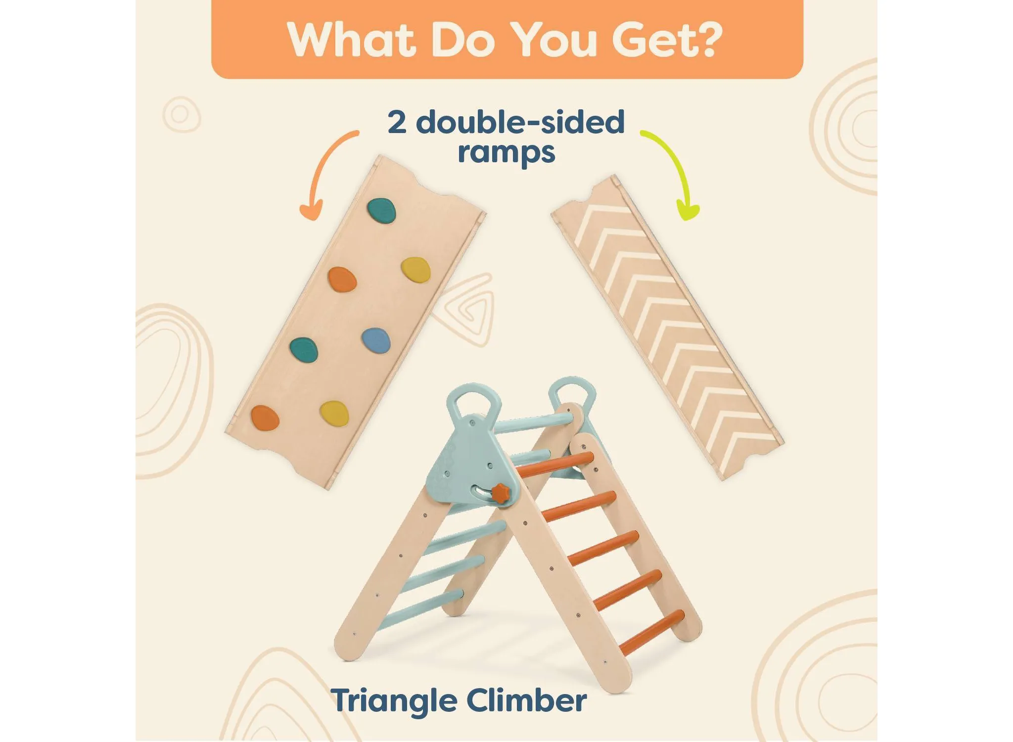 Wooden Pikler Triangle Climber Set - WonderClimber - Image 3
