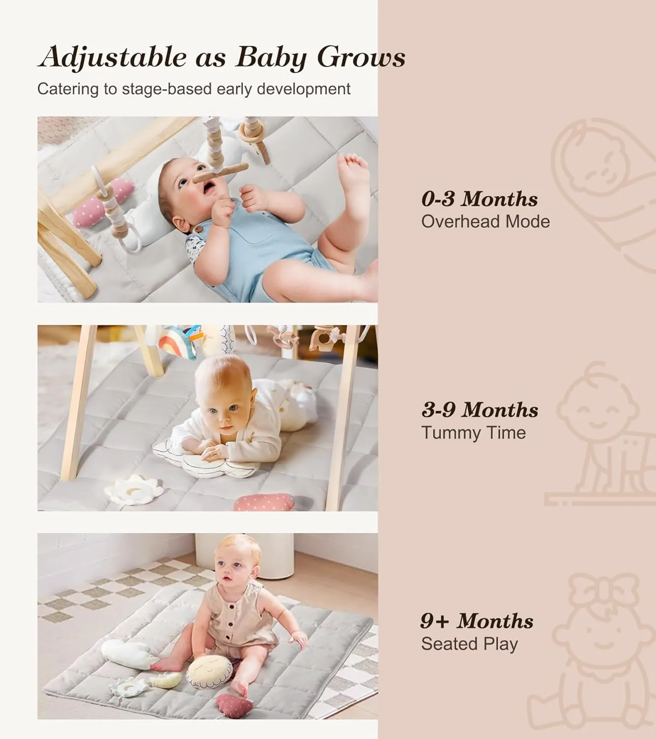 Wooden Play Gym - Natural Pine - Image 5