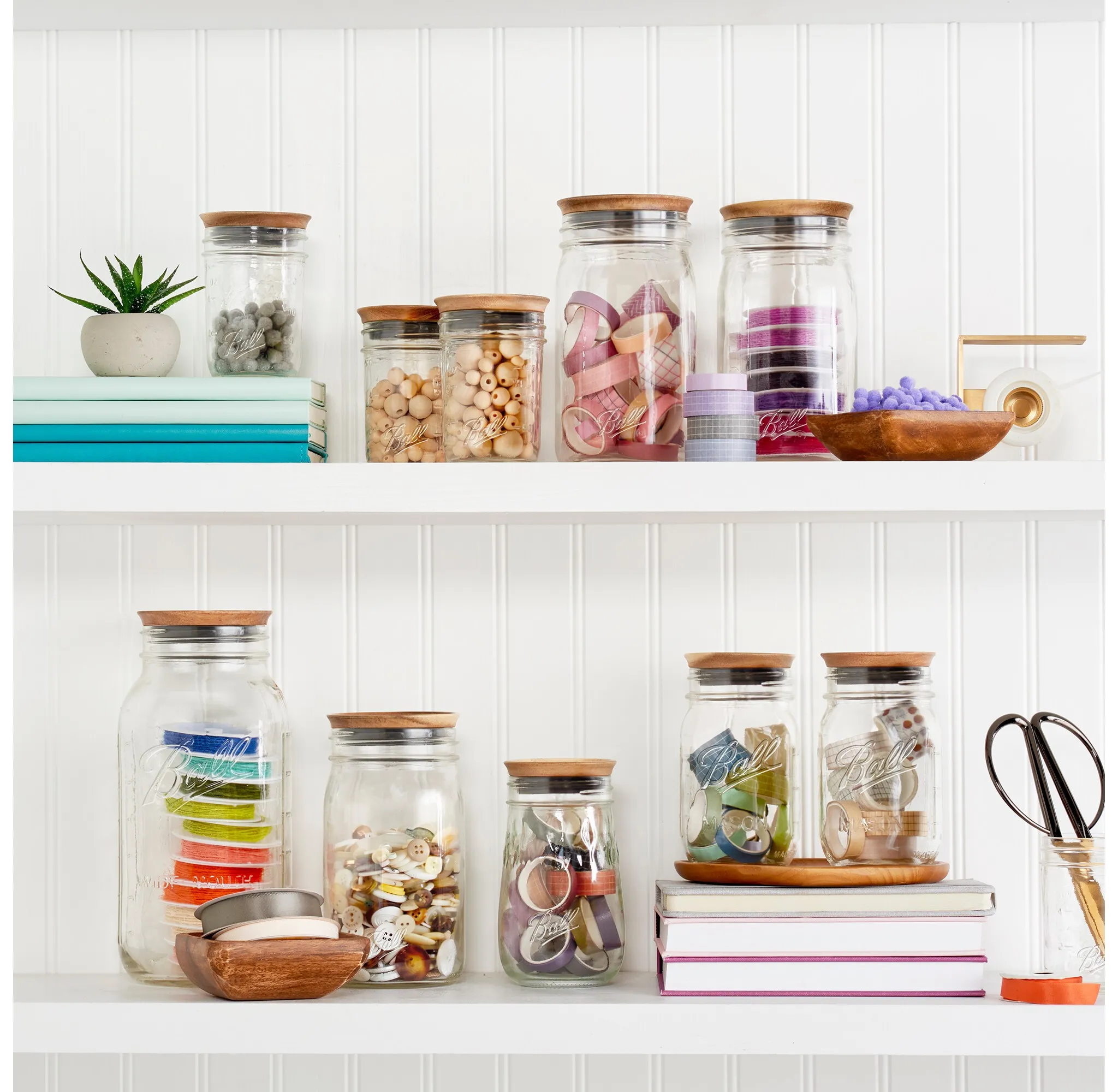 Wooden Storage Lids for Regular Mouth Jars - 3 Pieces - Image 2