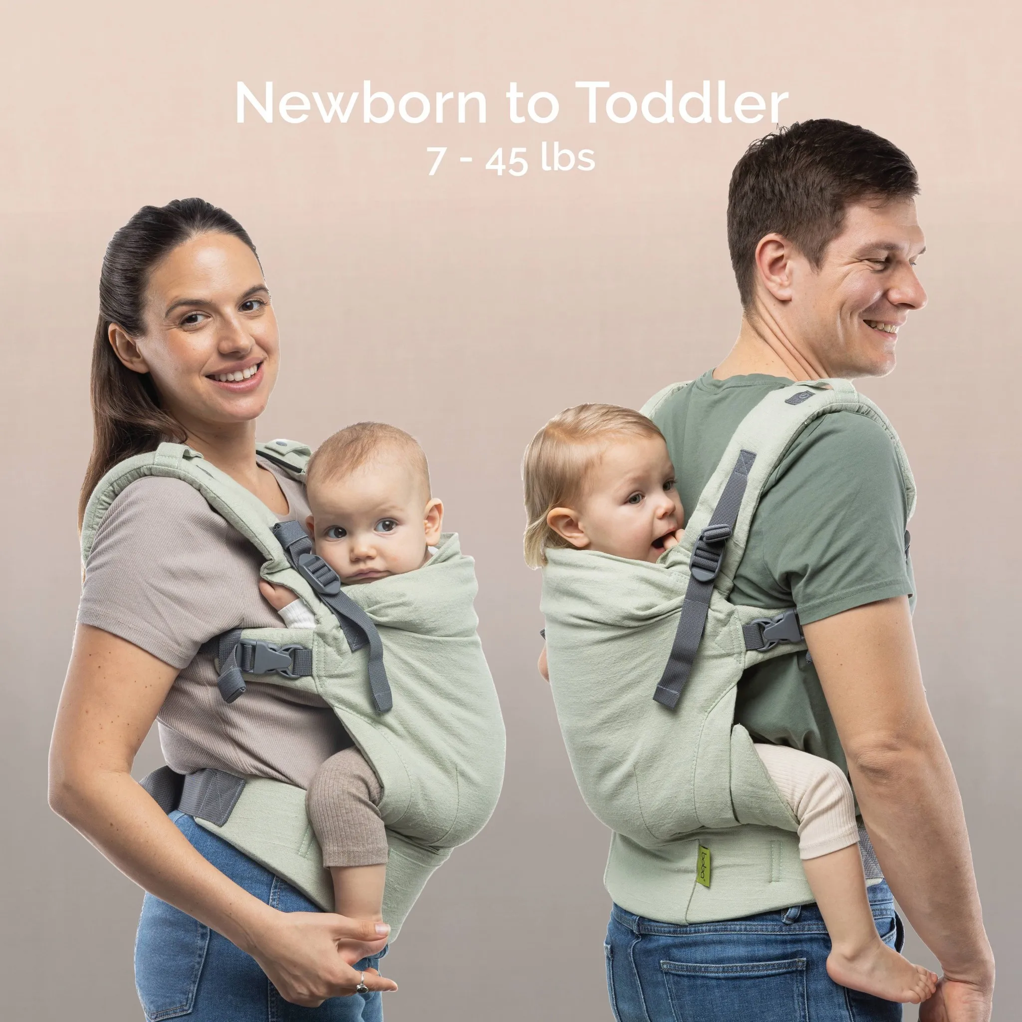 X Baby Carrier - Williow Green - Image 5
