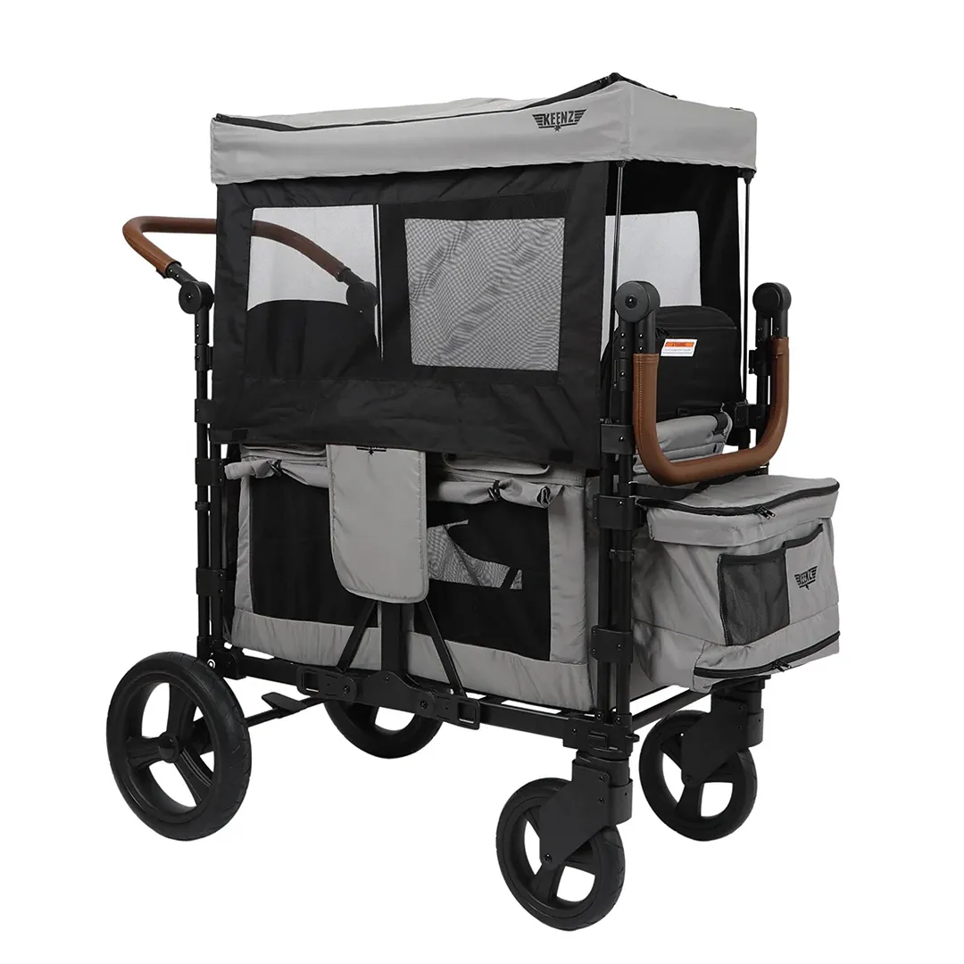 XC 2.0 Luxury Comfort 2 Passenger Stroller Wagon - Grey - Image 2