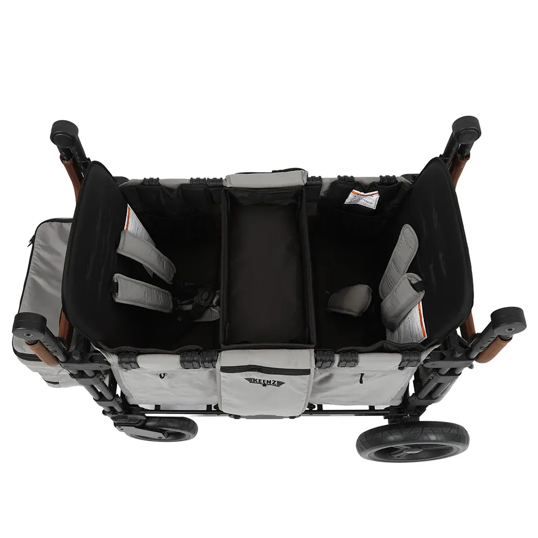 XC 2.0 Luxury Comfort 2 Passenger Stroller Wagon - Grey - Image 3