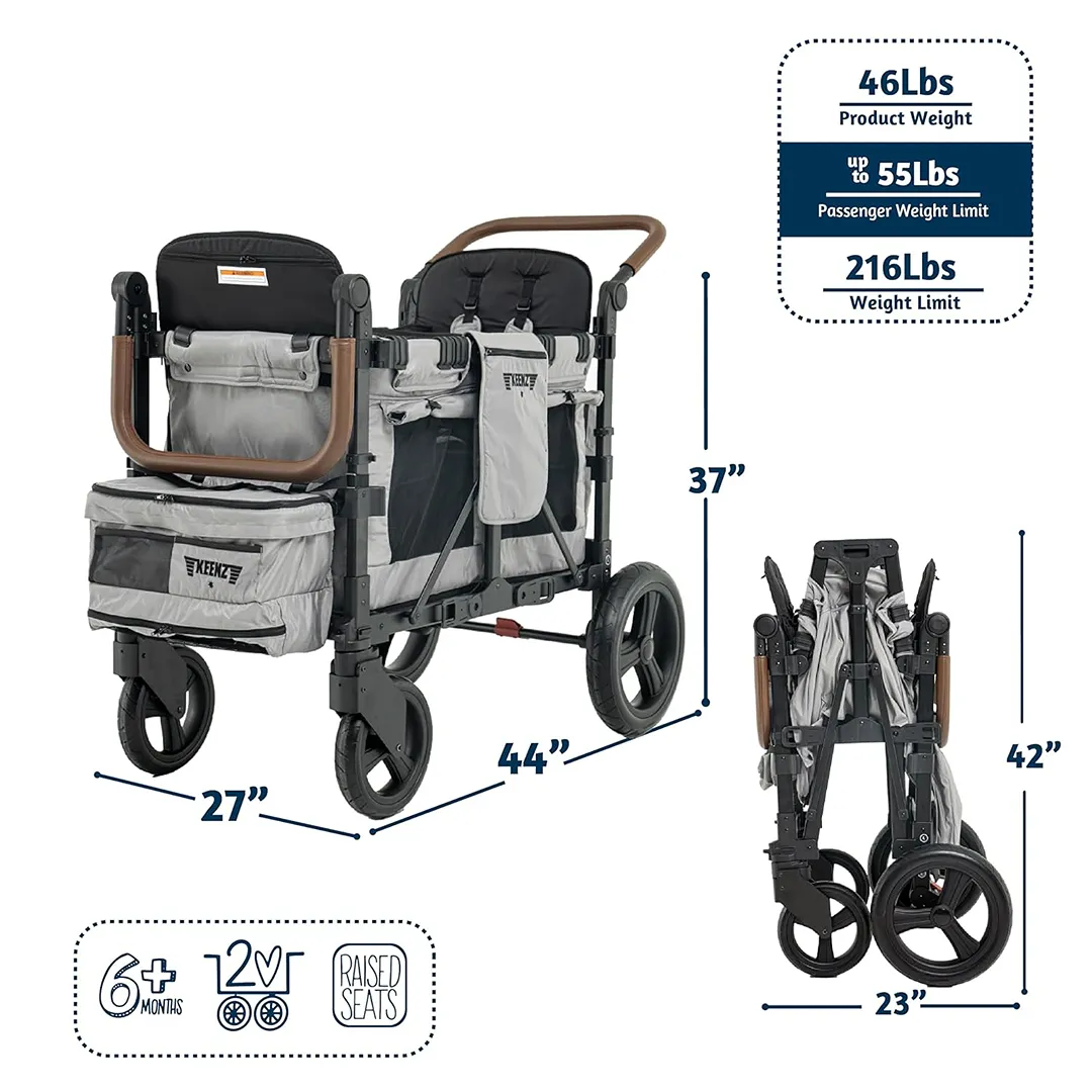 XC EVO - Luxury 2 Passenger Stroller - Grey - Image 2