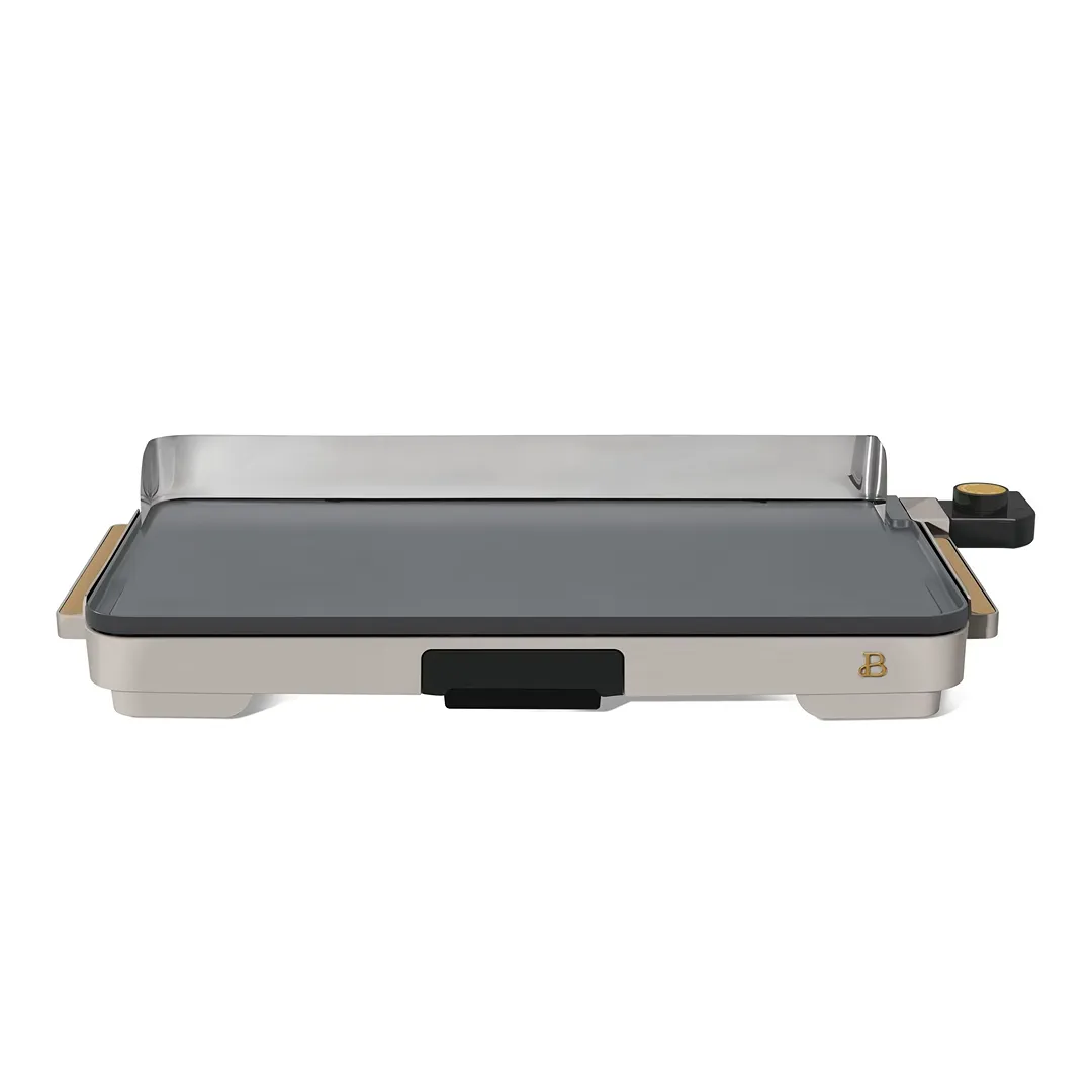 XL Electric Griddle 12" x 22," Non-stick, Porcini Taupe by Drew Barrymore - Porcini Taupe